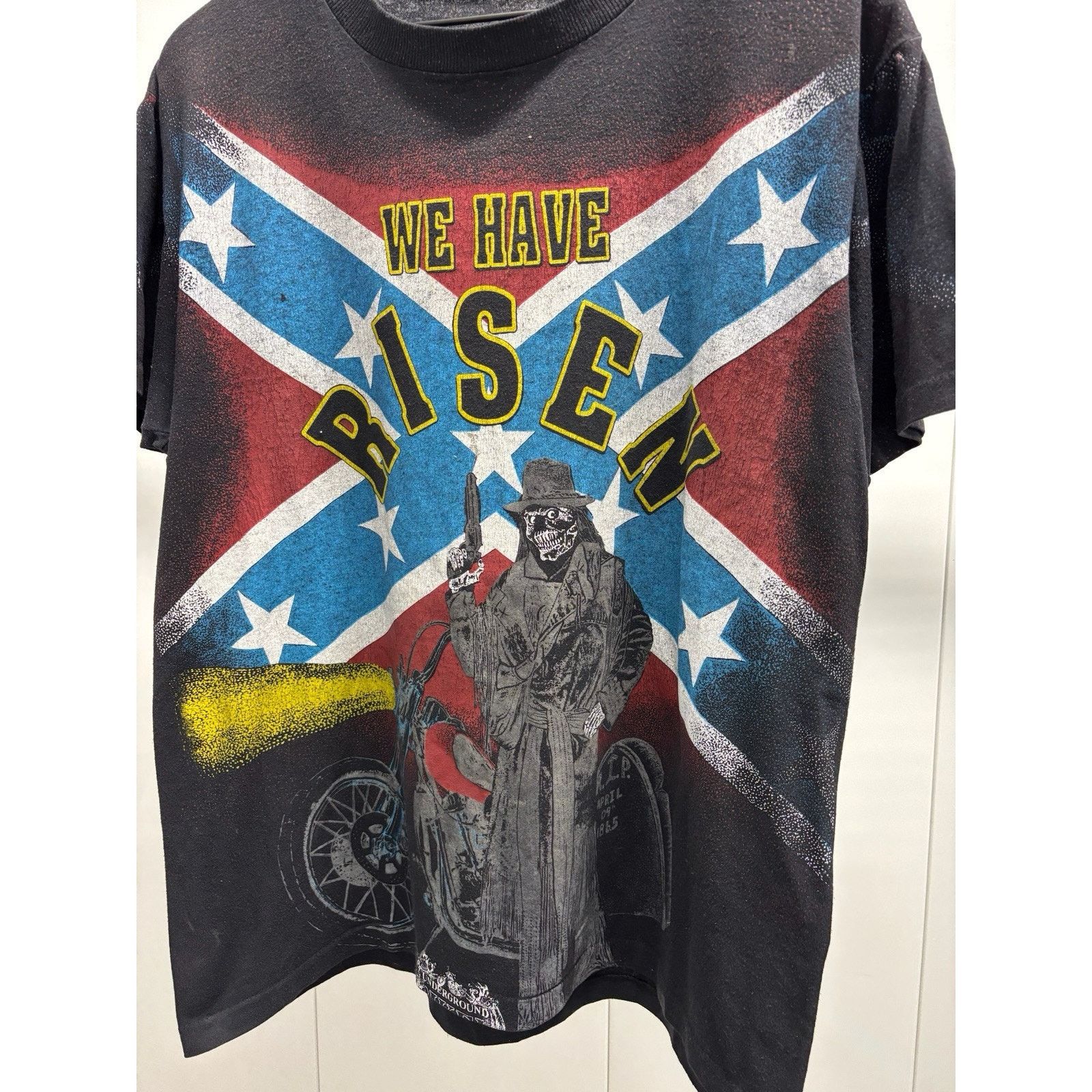 Other Vintage Underground Bikers Woods Sales Inc Confederate Biker Size US L / EU 52-54 / 3 - 3 Thumbnail