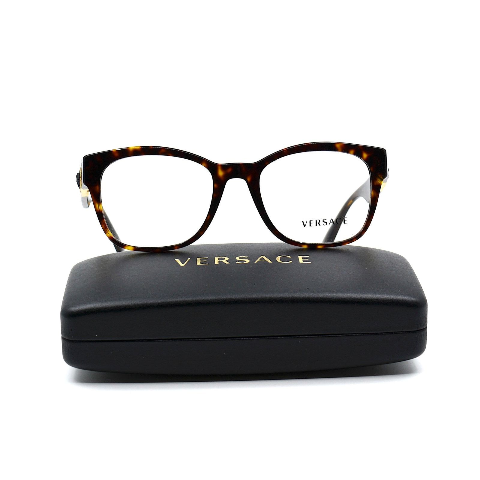 Versace NEW VERSACE VE3314 108 HAVANA AUTHENTIC EYEGLASSES FRAME Size ONE SIZE - 5 Thumbnail