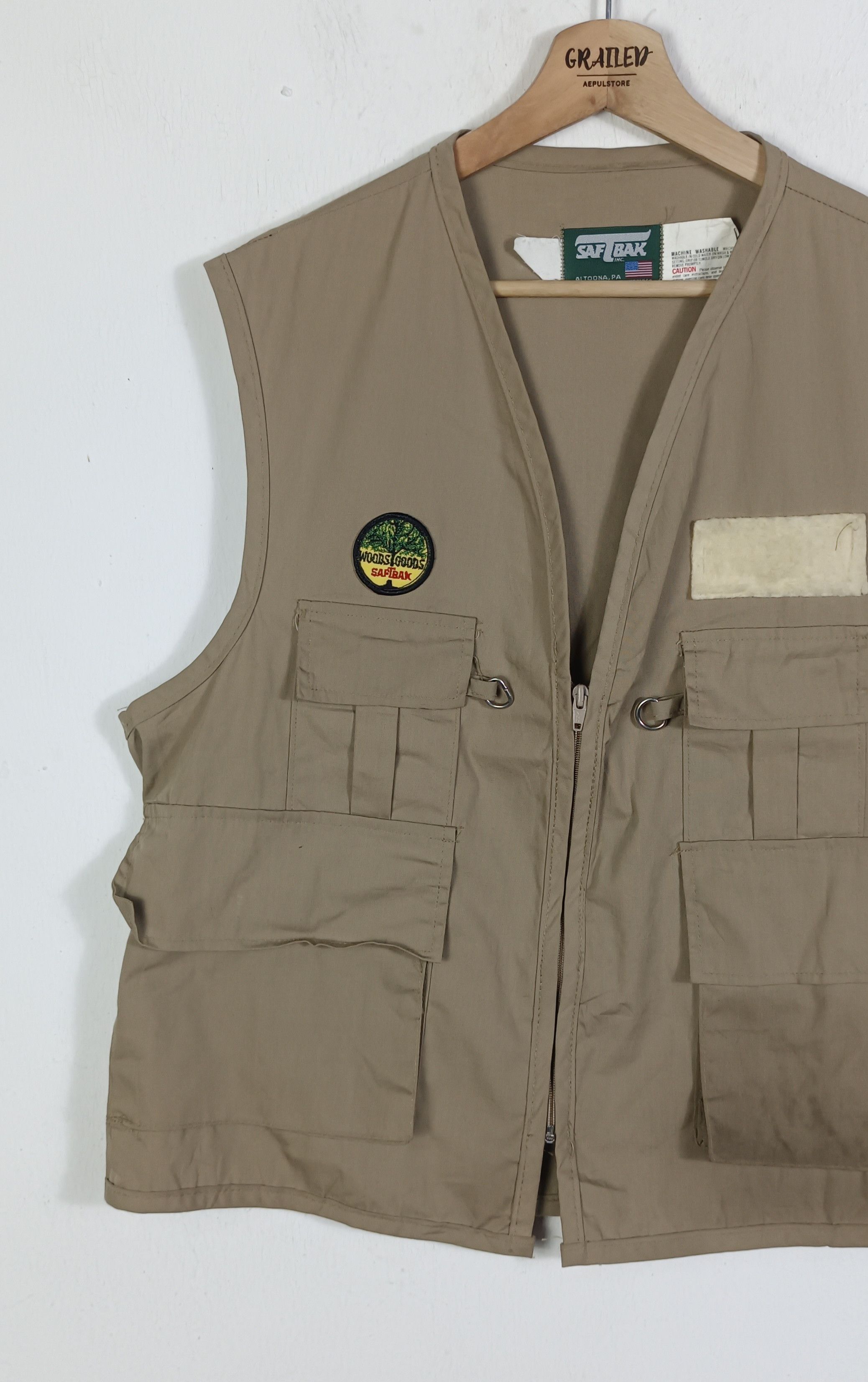 SafTbak × Vintage Vintage🔥 Woods Goods Saftbak Tactical Pocket Fishing Vest Size US L / EU 52-54 / 3 - 3 Thumbnail