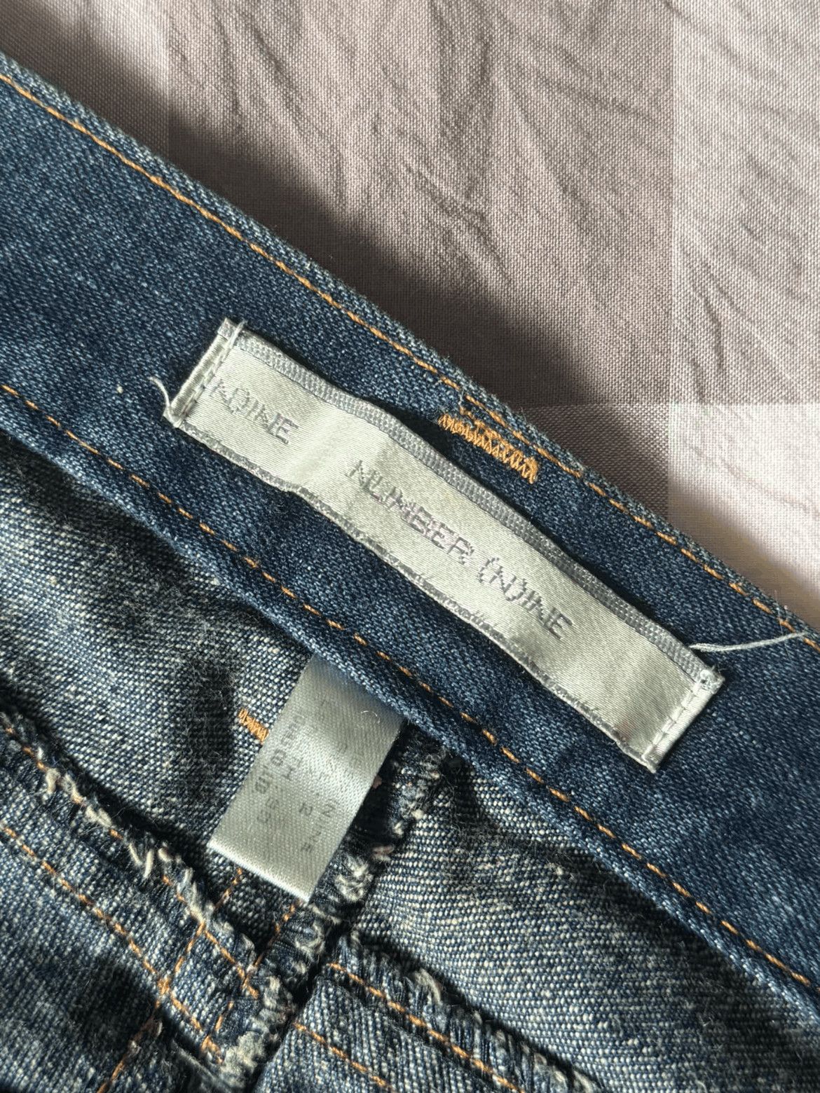 Number (N)ine Sz 2 Number Nine 02SS Modernage Patches Denim-2508 Size US 30 / EU 46 - 4 Thumbnail