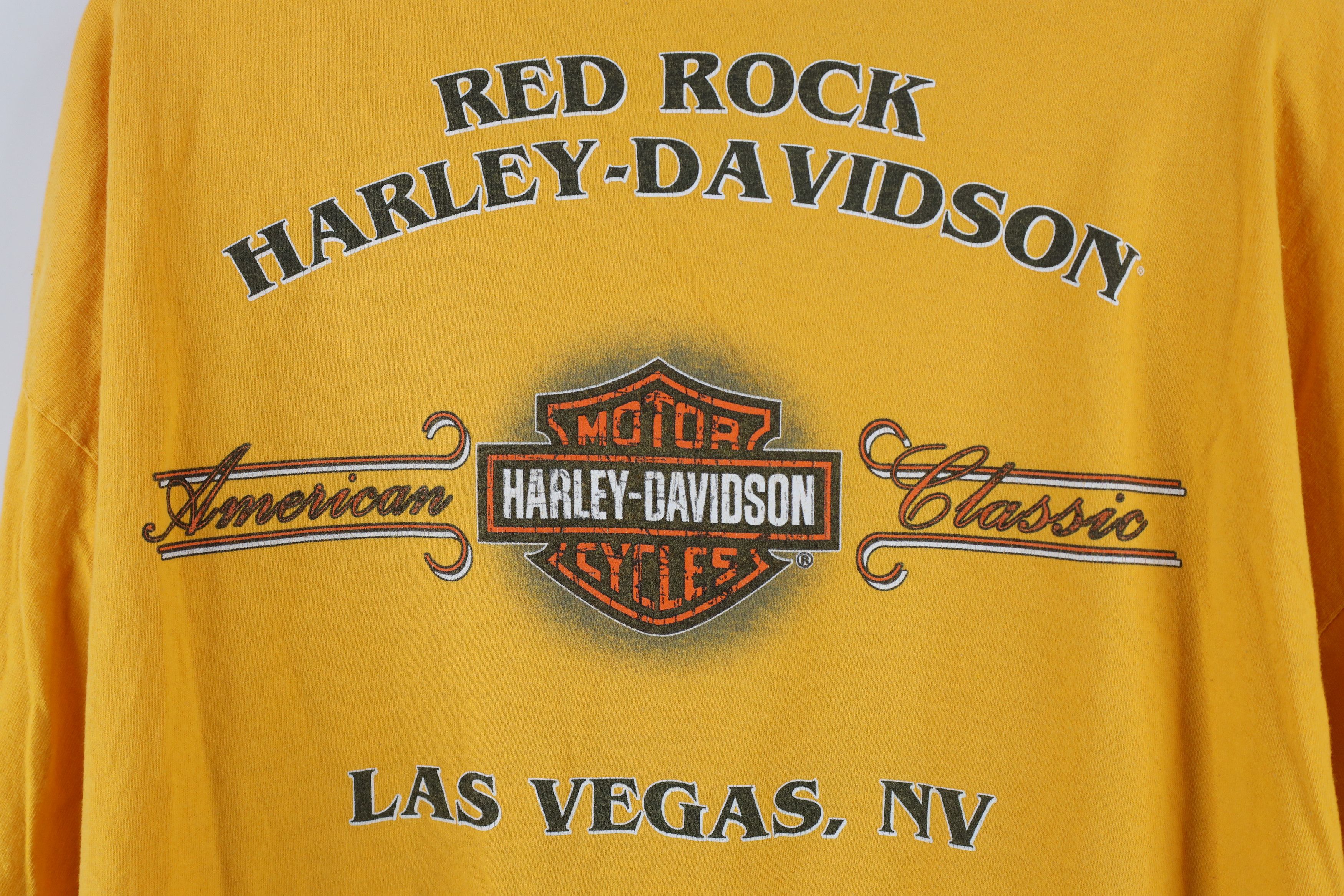 Harley Davidson × Vintage Vintage Y2K Harley Davidson Spell Out Long Sleeve T-Shirt Size US XXL / EU 58 / 5 - 11 Thumbnail