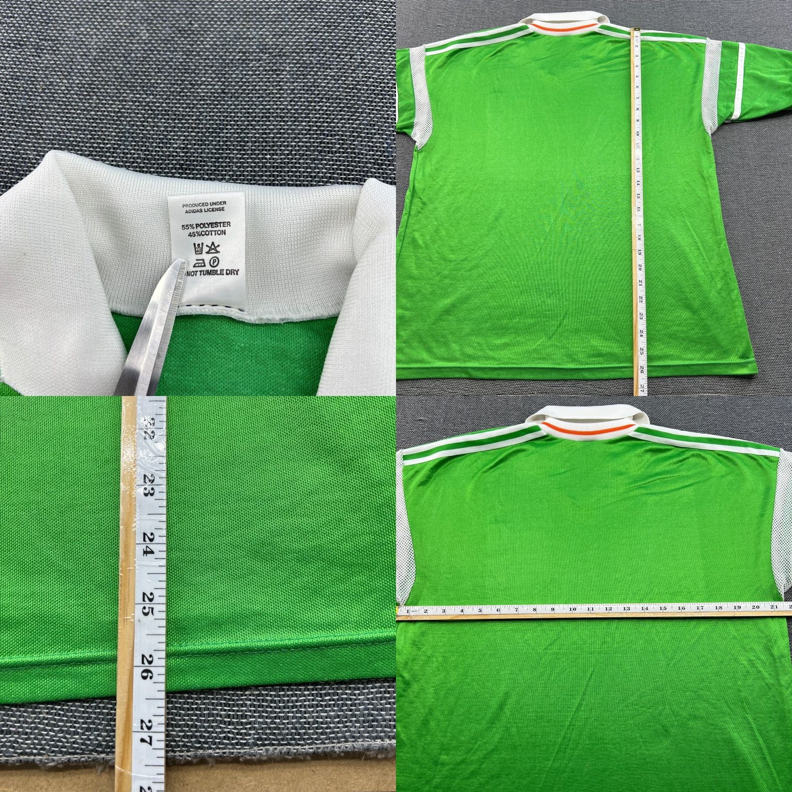 Adidas VINTAGE adidas Ireland 1988 1989 1990 Home Football Jersey Mens XL Green Adidas Jersey Mens XL Green Football Size US XL / EU 56 / 4 - 9 Thumbnail