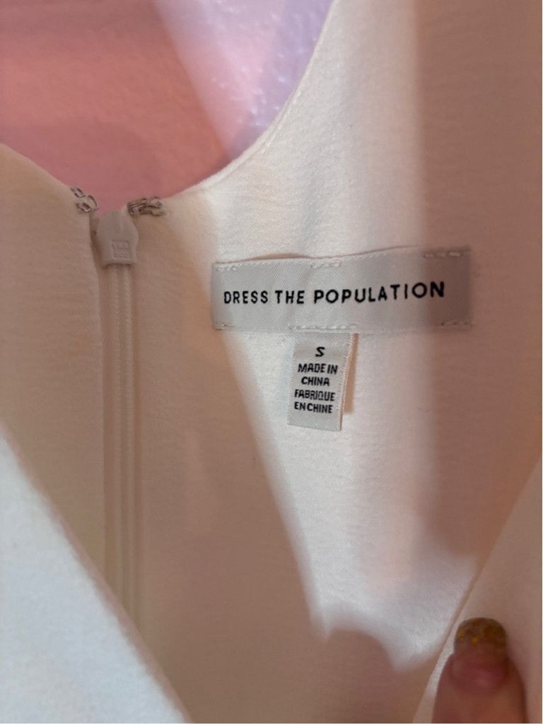 Dress the Population Women's Dress the Population White Maxi Dress Size S Size S / US 4 / IT 40 - 2 Thumbnail