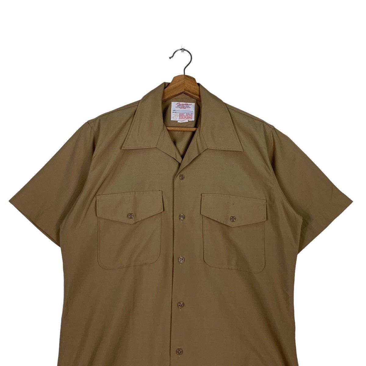 Other GREIGHTON Made In Usa Dacron Wool Work Shirt #0548-C25 Size US M / EU 48-50 / 2 - 2 Thumbnail