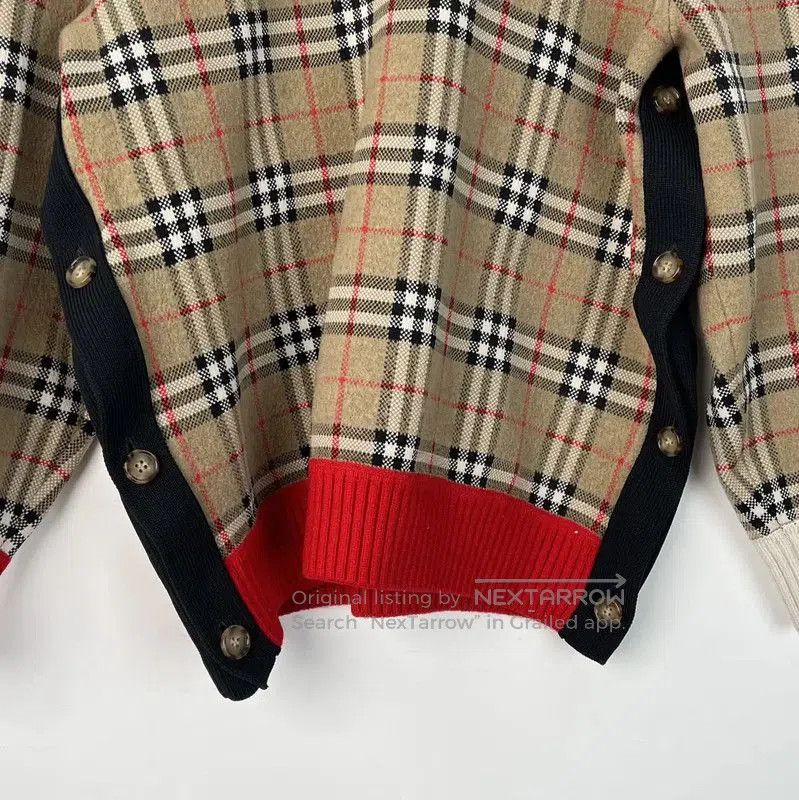 Burberry Burberry Brown Check Knit Sweater. Size L / US 10 / IT 46 - 4 Thumbnail