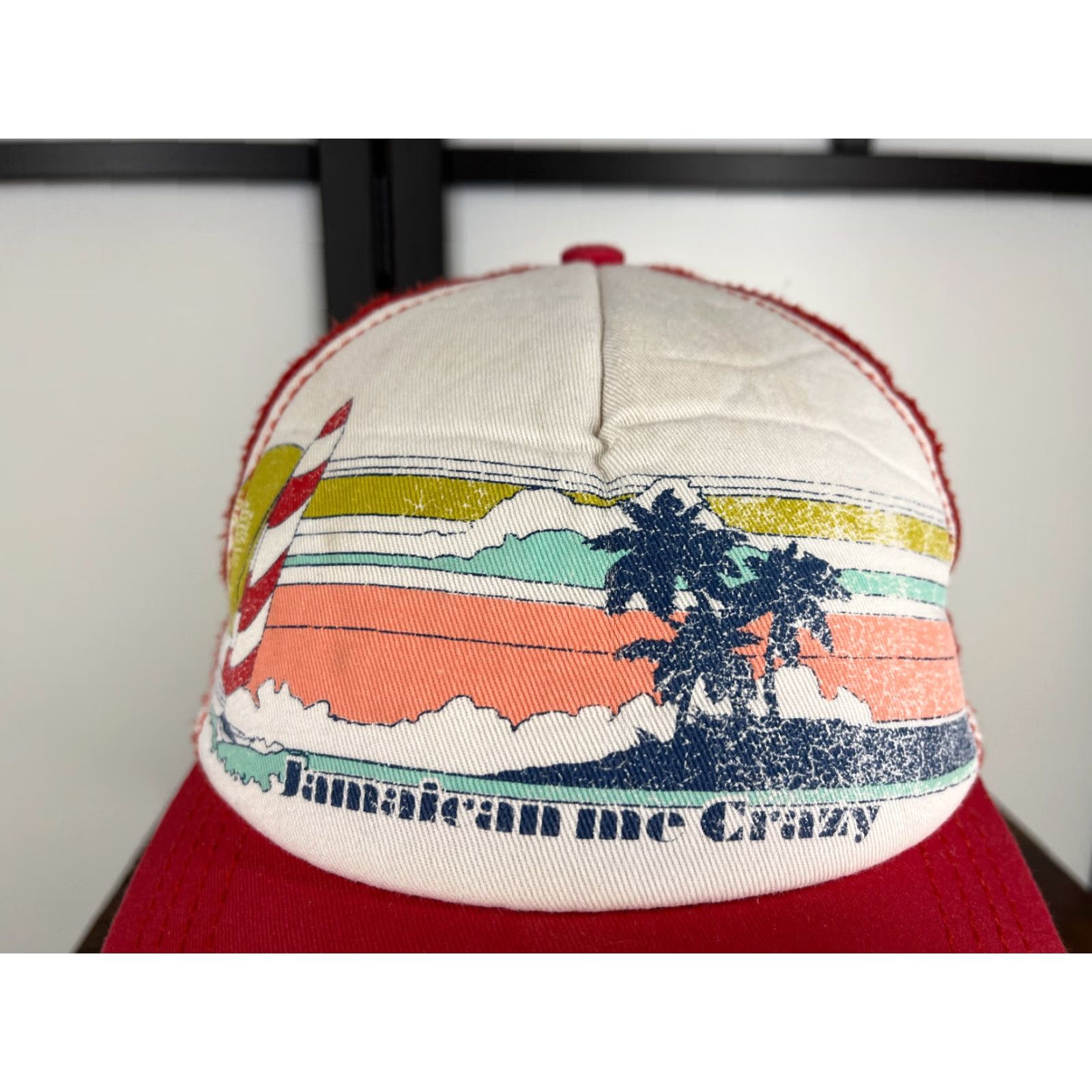 Billabong Billabong Hat Cap Snap Back Adult Pink Jamaican Me Crazy Nylon Blend Beach Palm Size ONE SIZE - 2 Thumbnail