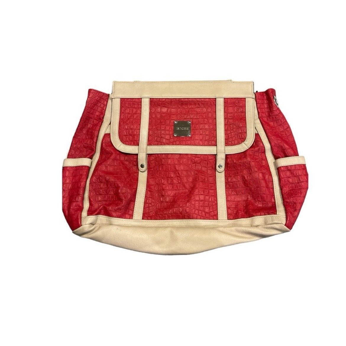 Other Miche Kaitlyn Red Tan Trim Crocodile Embossed Demi Shell Han Size ONE SIZE - 1 Thumbnail