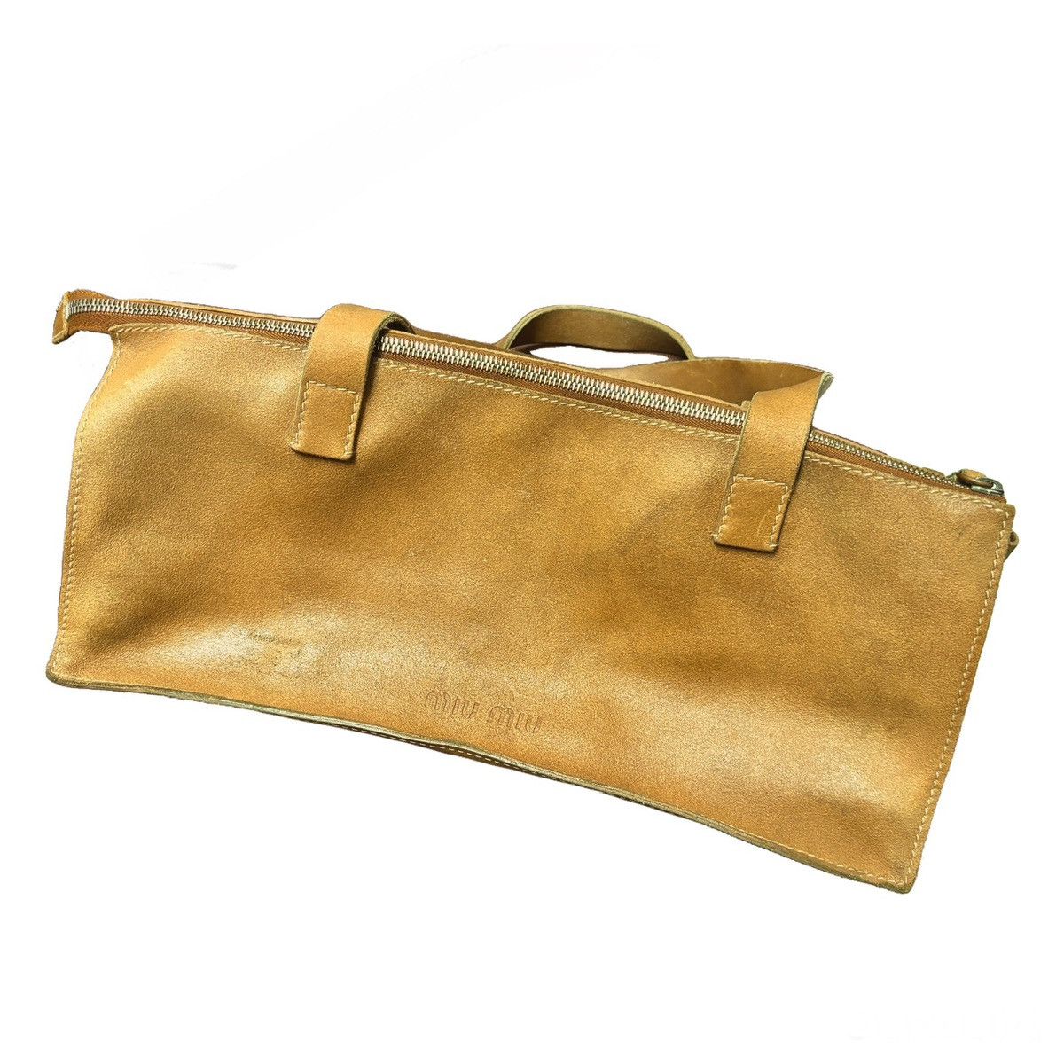 Miu Miu 1990s Miu Miu Camel Leather Bag Size ONE SIZE - 3 Thumbnail