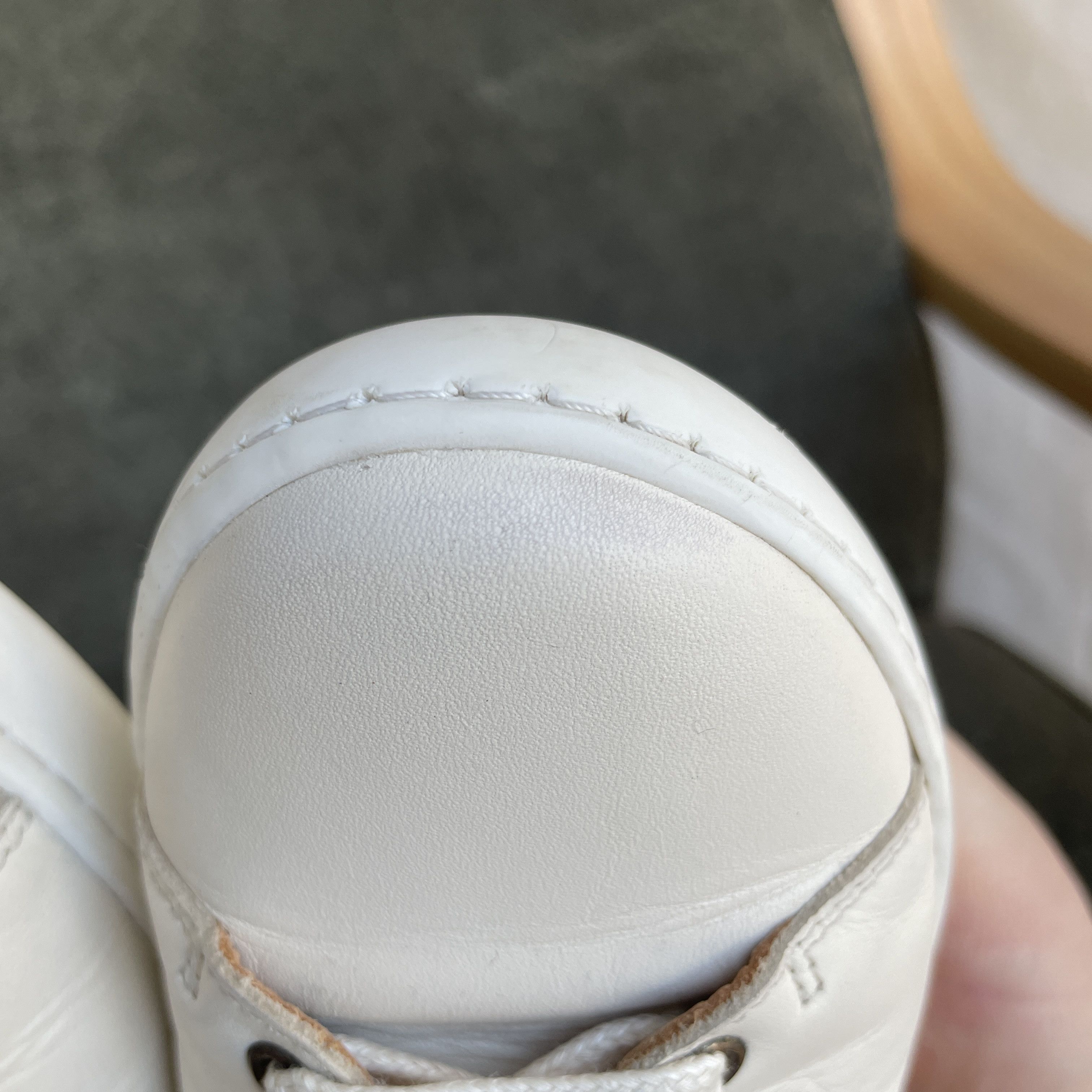 Sezane Sezane Ecru Simon Hi-Top Leather Womens Sneakers Size US 6.5 / IT 36.5 - 7 Thumbnail