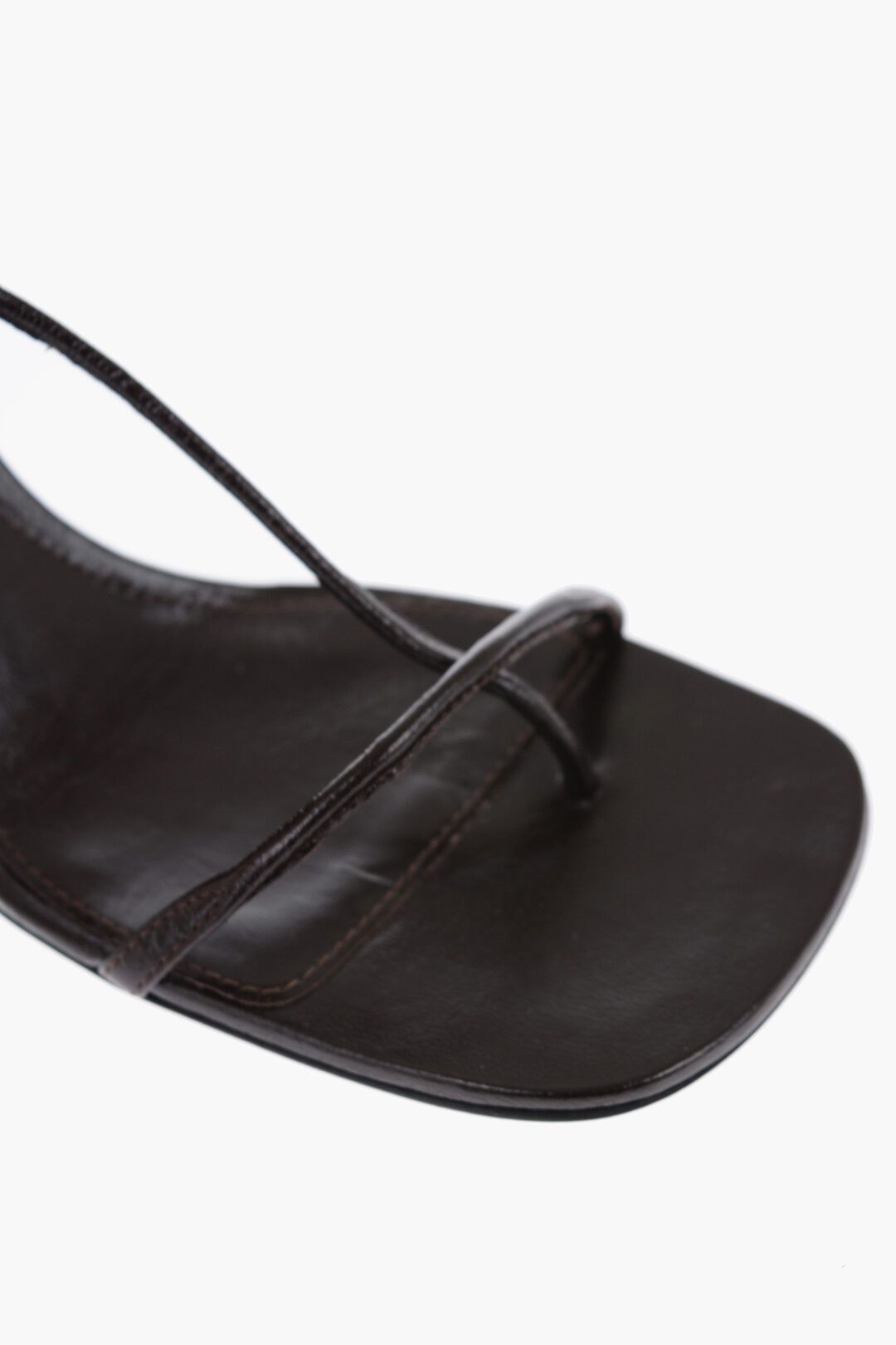 og1mm0524 Leather The Line Mules in Brown