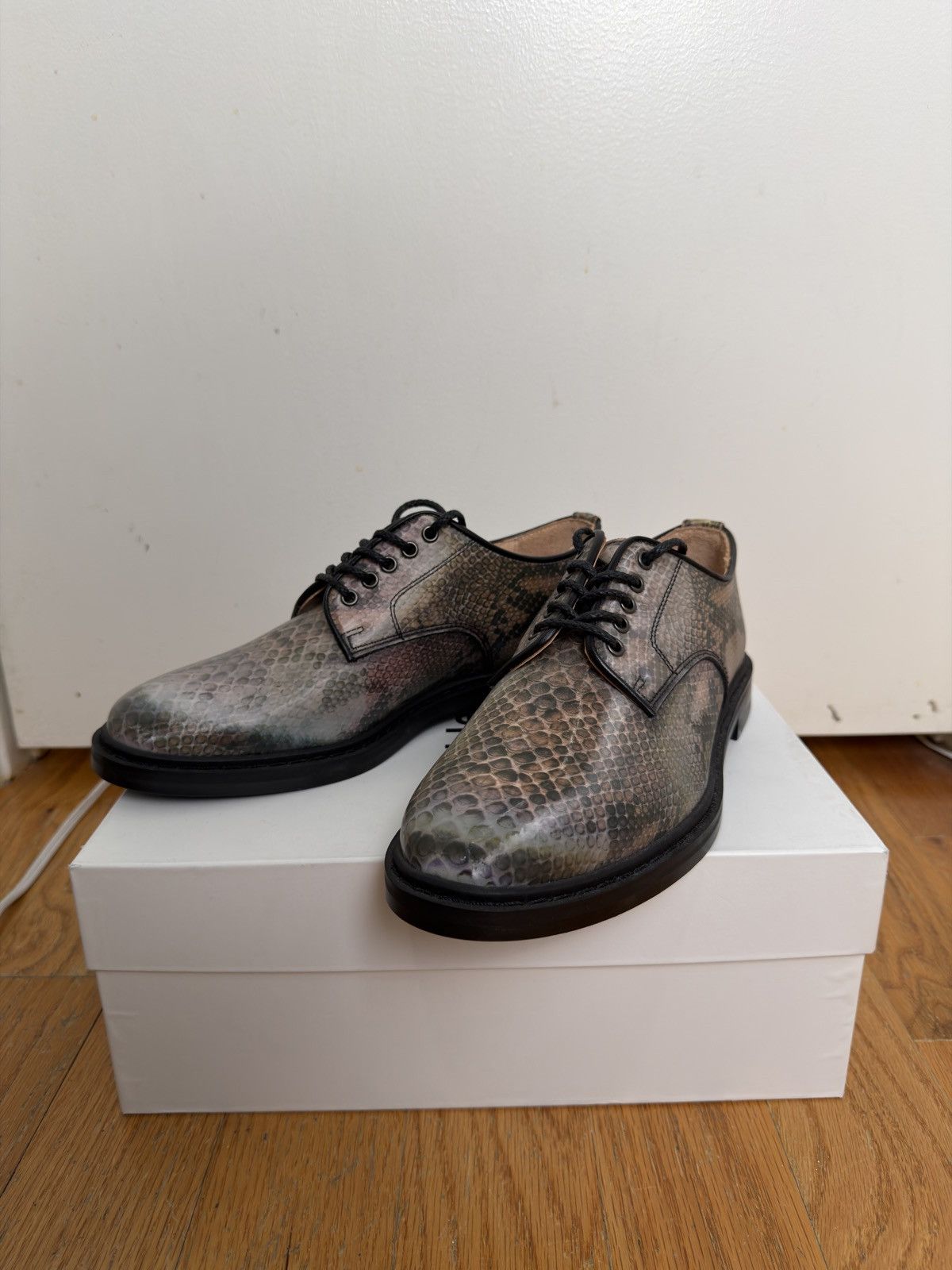 Doublet Trompe L'oeil Snakeskin Derbies Size US 8.5 / EU 41-42 - 1 Thumbnail
