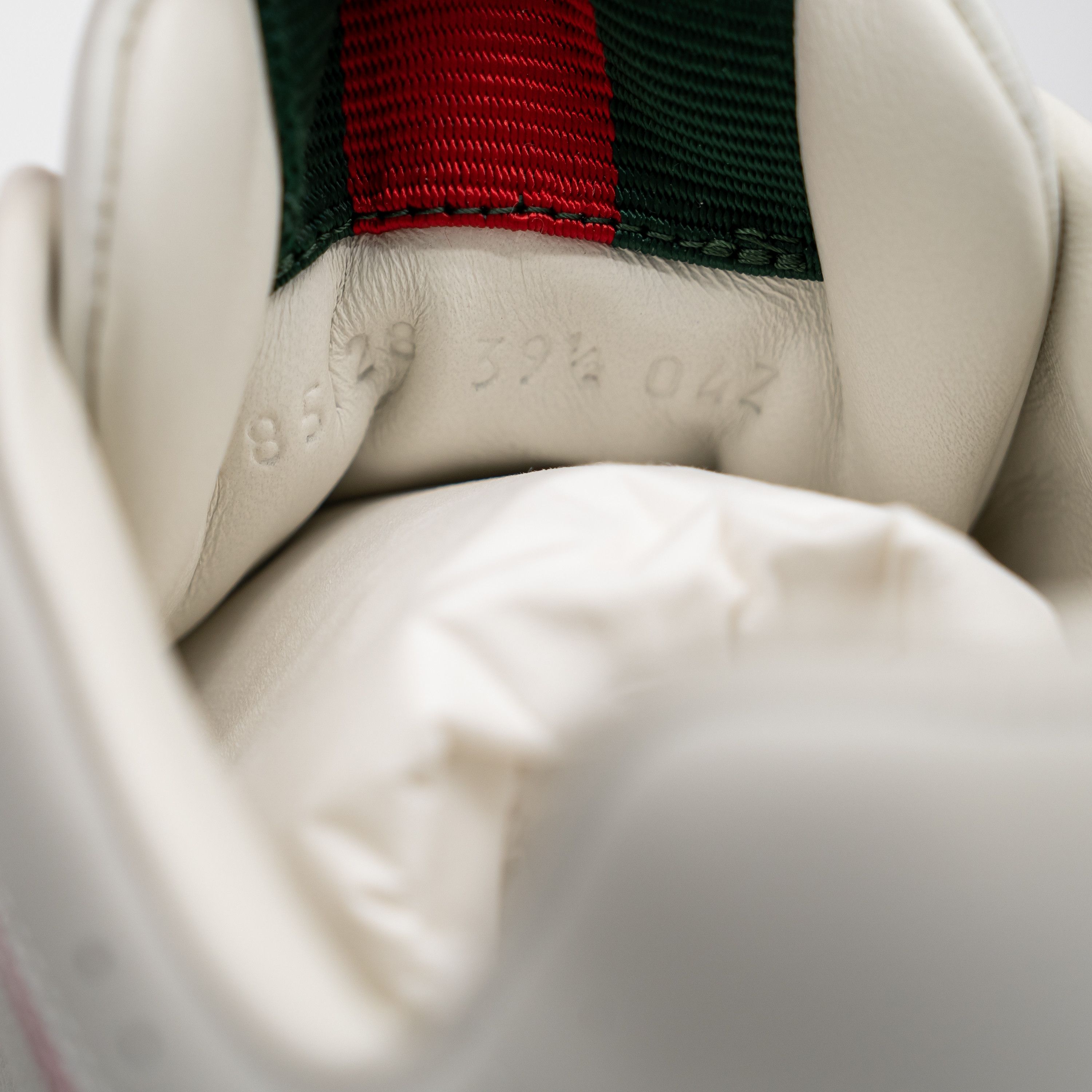 Gucci 9.5 US Gucci Re-Web Sneakers White Pink Leather Size US 9.5 / IT 39.5 - 12 Thumbnail