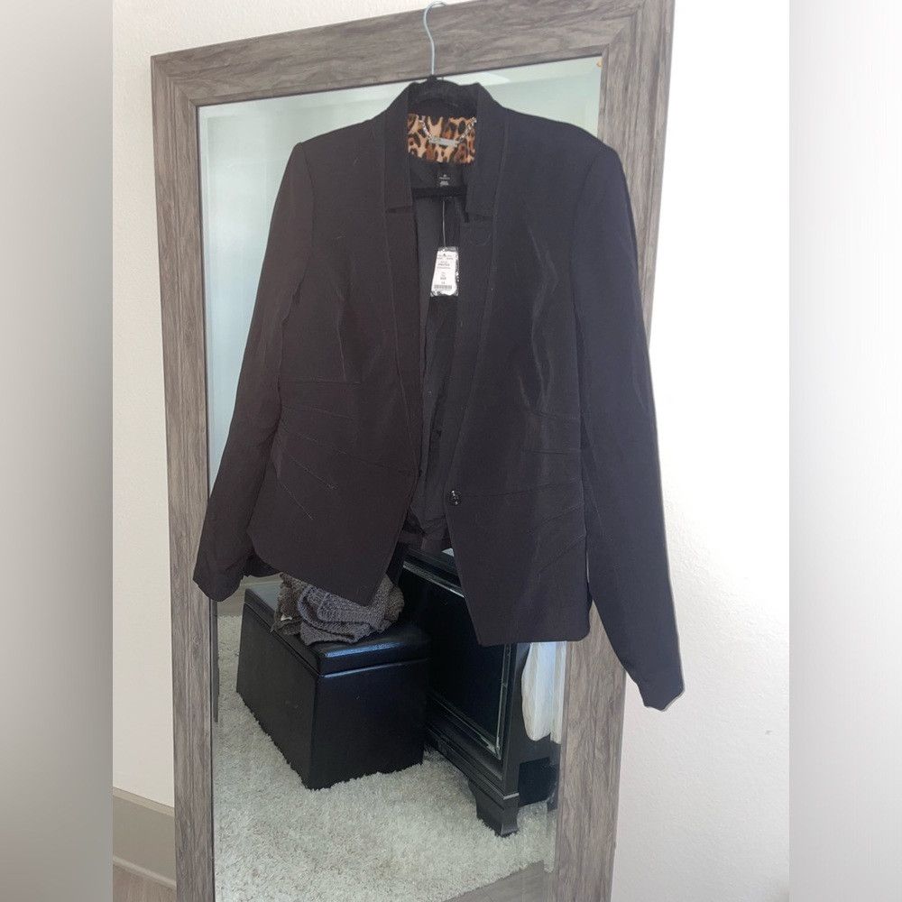 White House Black Market NWT White House black market blazer with cheetah print styl Size XL / US 12-14 / IT 48-50 - 4 Thumbnail