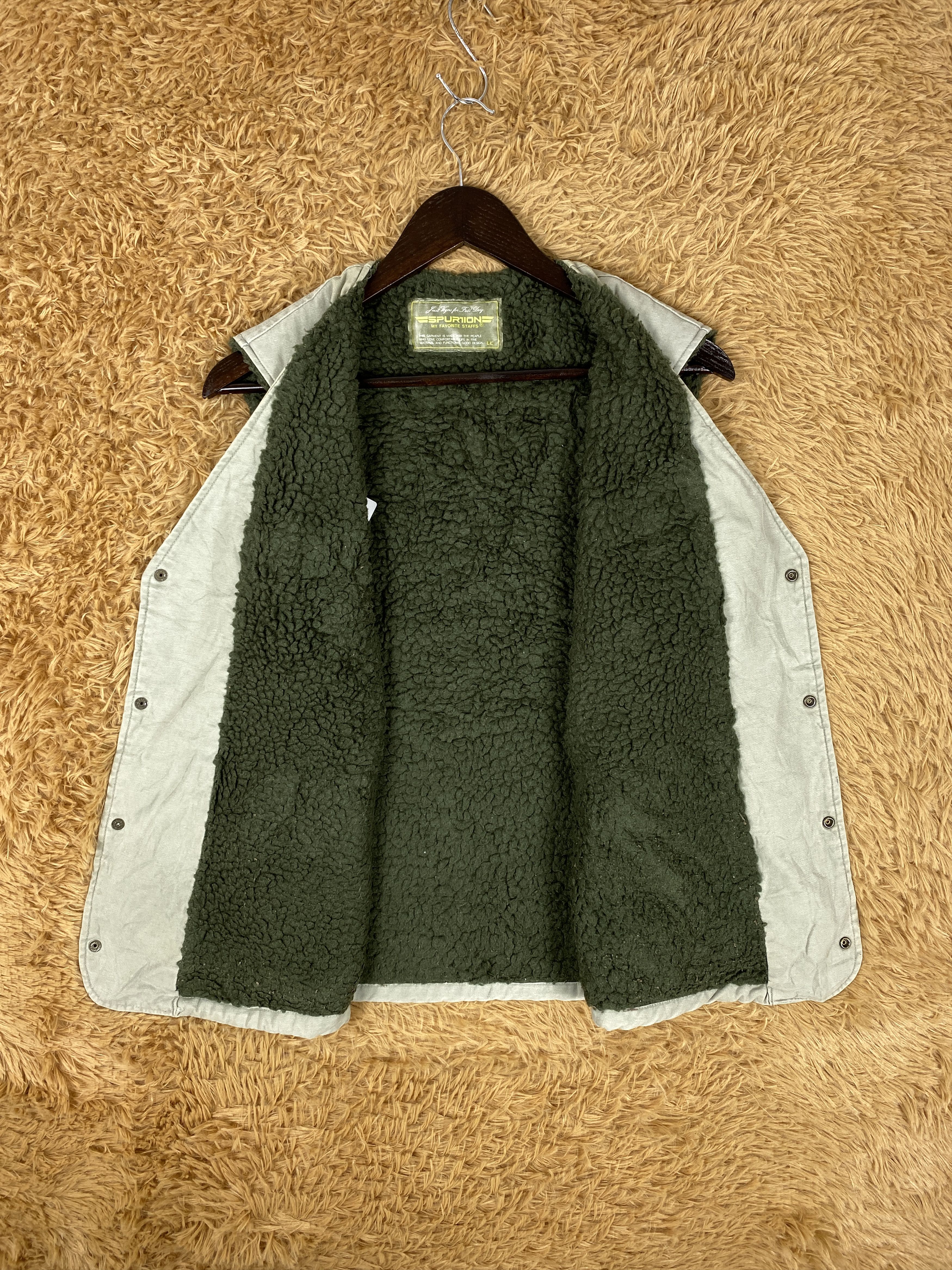 Japanese Brand Vintage Spurtion Sherpa Lining Vest Size US S / EU 44-46 / 1 - 6 Thumbnail