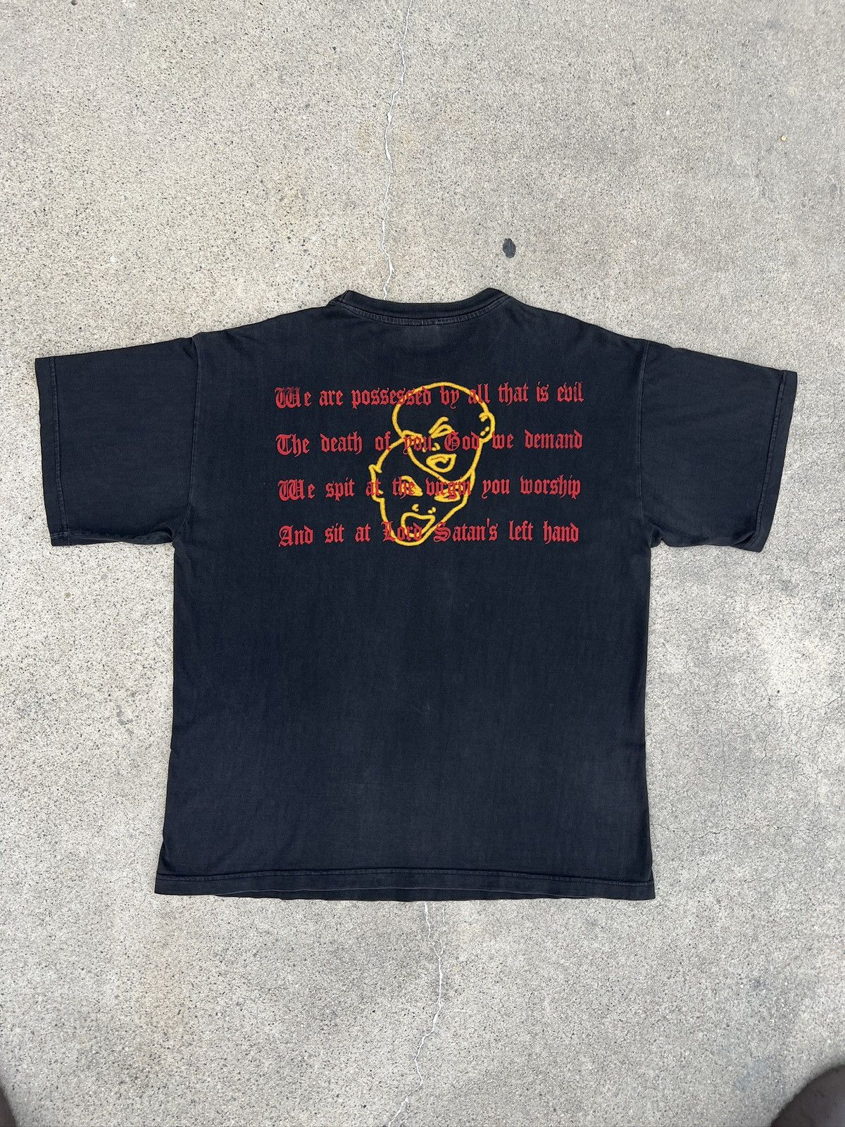 Vintage 1990s Venom Welcome Back To Hell Band Tee Size US XL / EU 56 / 4 - 7 Thumbnail