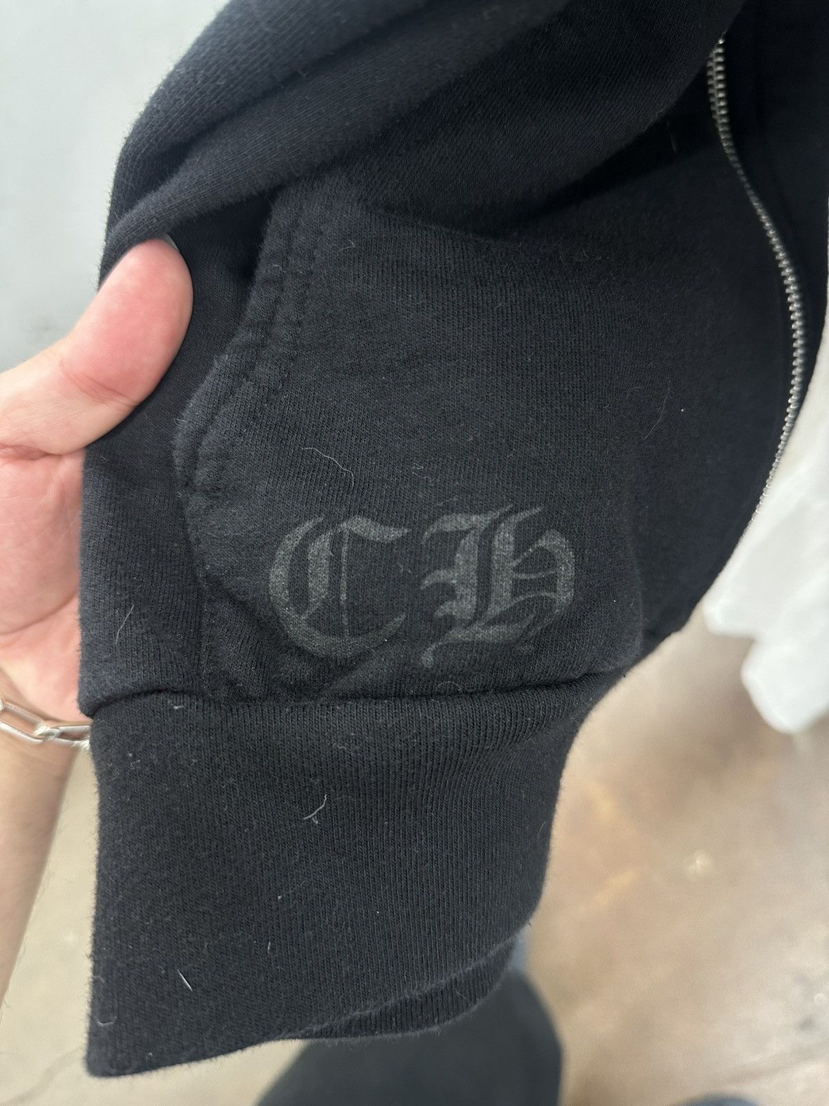 Chrome Hearts Chrome Hearts zip up icy blue font Size US M / EU 48-50 / 2 - 4 Thumbnail
