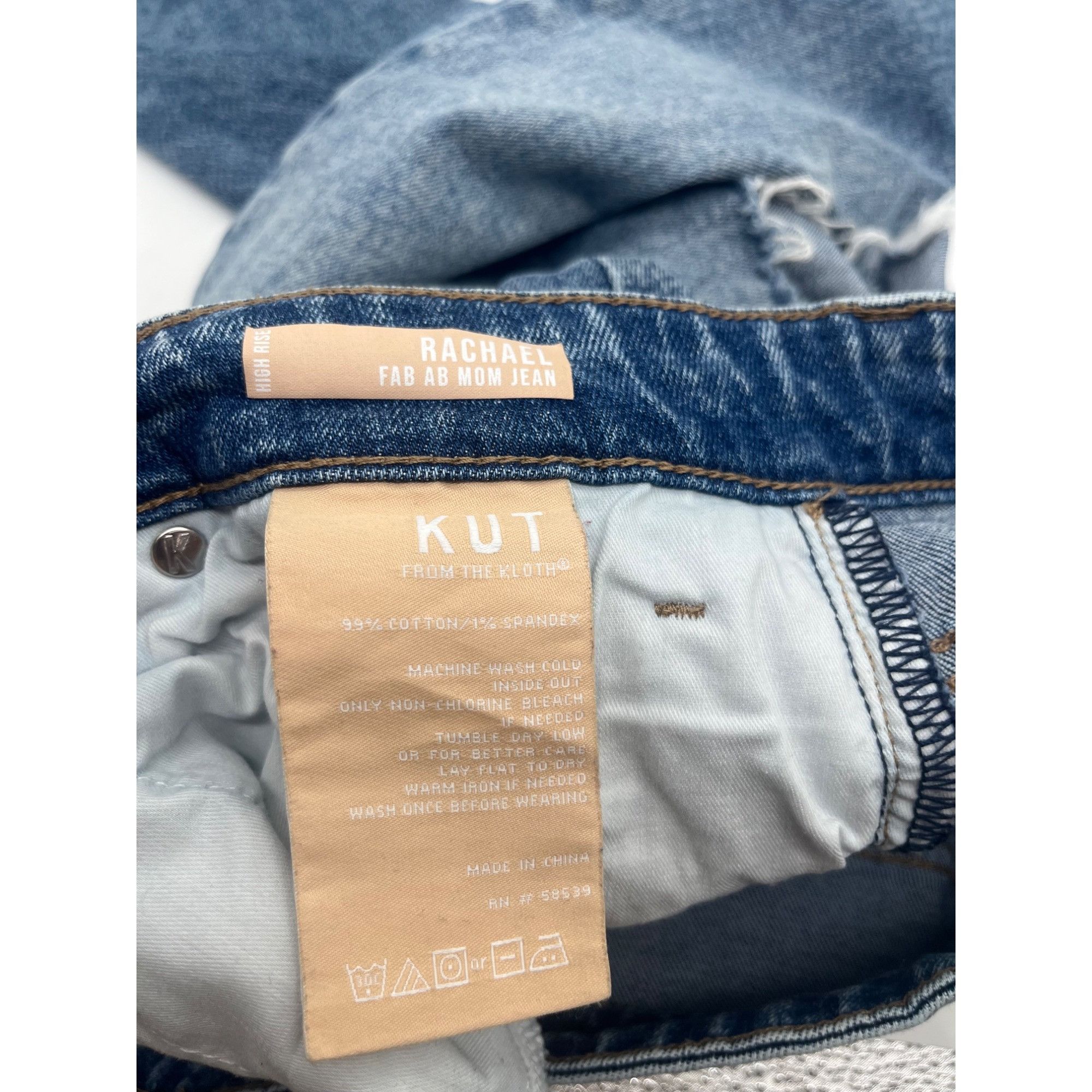 Other Kut from the Kloth Rachel Fab Ab Mom’s Destroyed cuffed Crop Size 32" / US 10 / IT 46 - 10 Thumbnail