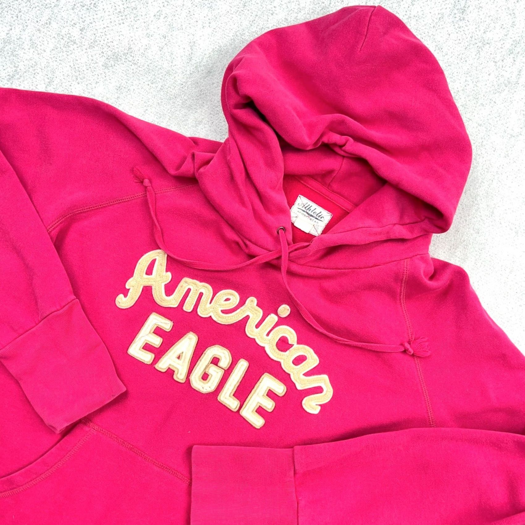 American Eagle Outfitters VINTAGE American Eagle Outfitters Hoodie Women L Pink Pullover Sweatshirt 2000s A9 Size L / US 10 / IT 46 - 2 Thumbnail
