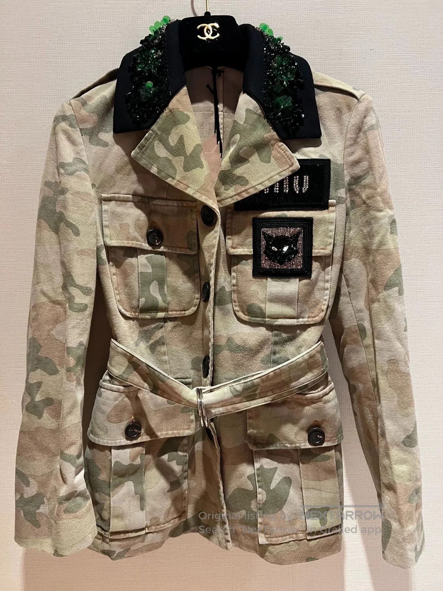 Miu Miu Miumiu Camouflage Denim Skirt. Size S / US 4 / IT 40 - 9 Thumbnail