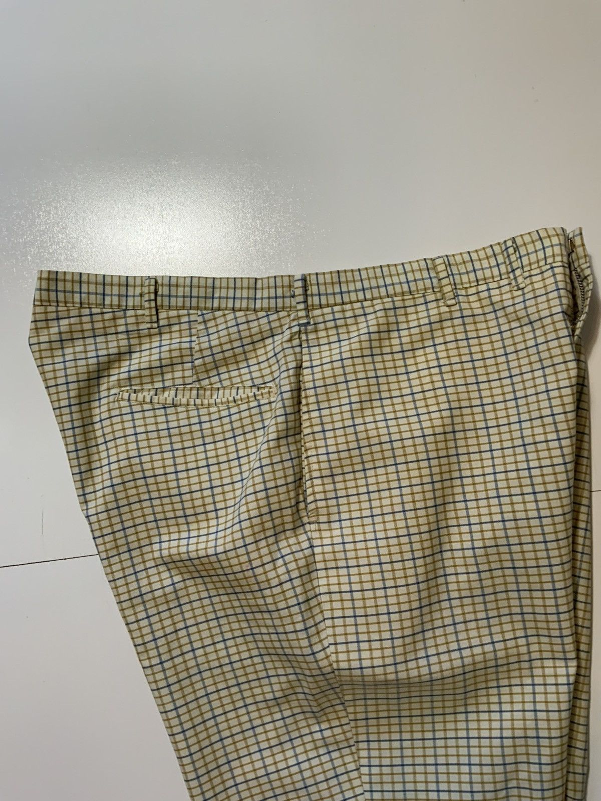 Vintage 60s 70s Andover Shop Galey & Lord Gripper Zip Plaid Shorts Size US 38 / EU 54 - 6 Thumbnail