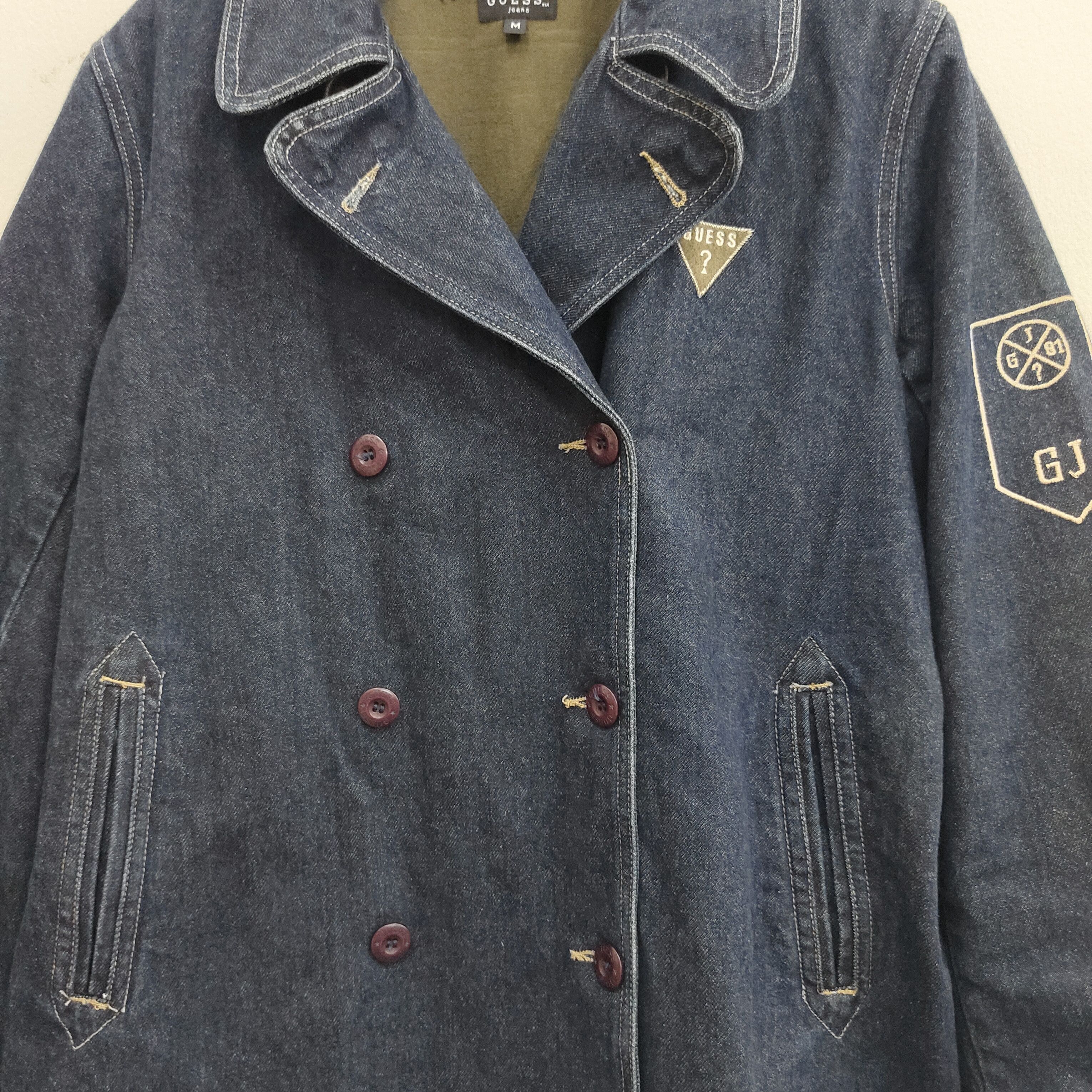 Guess Guess Double Collar Denim Jacket Size US M / EU 48-50 / 2 - 8 Thumbnail