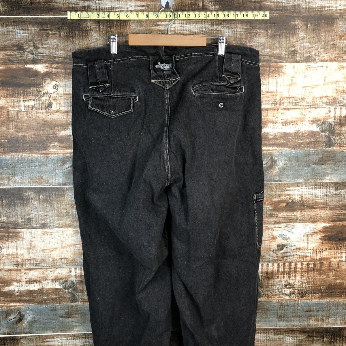 Japanese Brand × Vintage Gin Washi vintage japan Black Pants #1428 Size US 37 - 12 Thumbnail