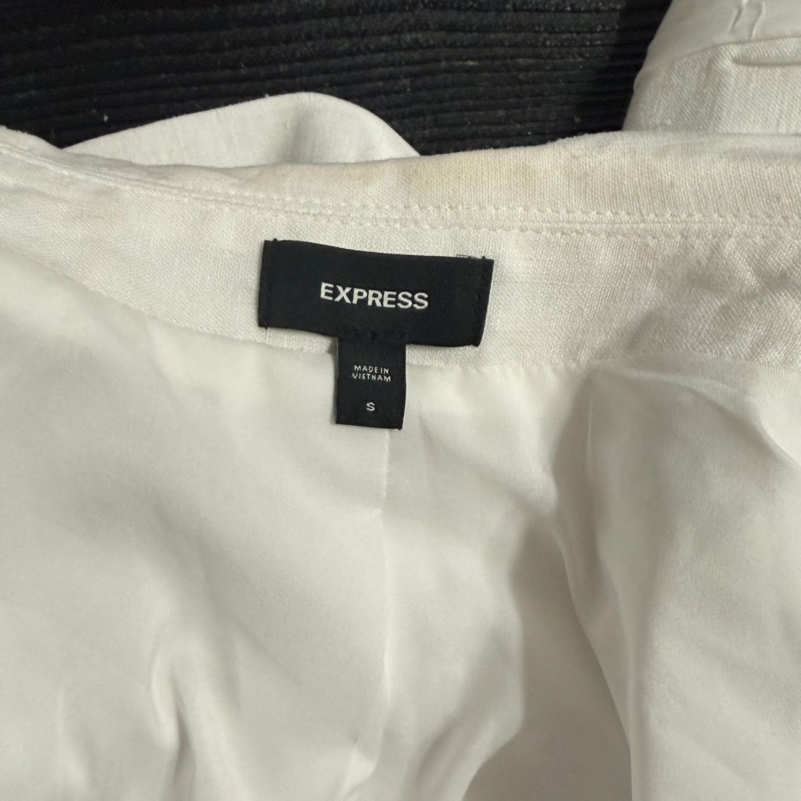 Express Express White Linen Blend Blazer | Sz S Size S / US 4 / IT 40 - 5 Thumbnail