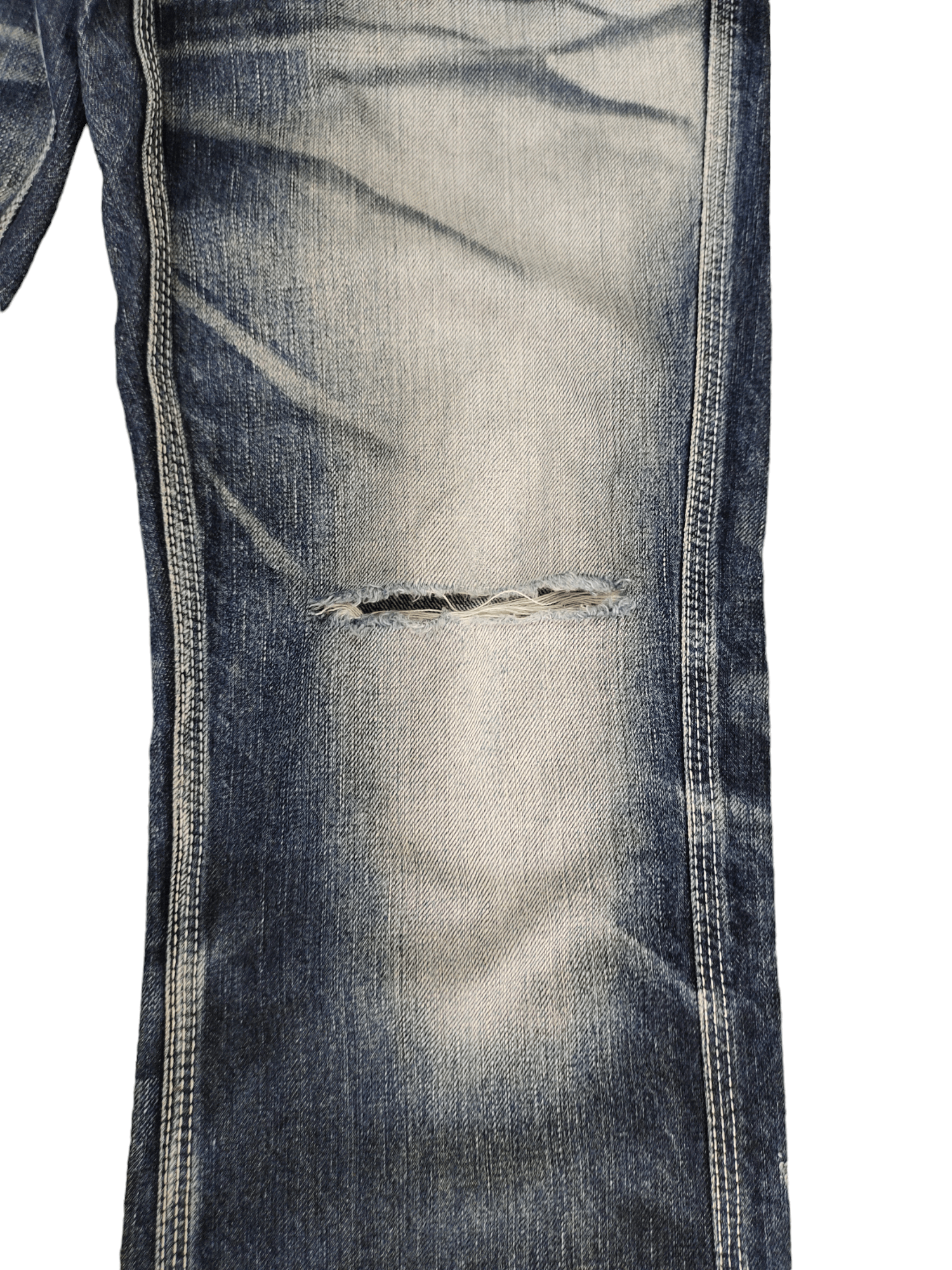 Kapital Flare Jeans Blue Way Clawmark Distress Faded Denim Bootcut Size US 32 / EU 48 - 6 Thumbnail