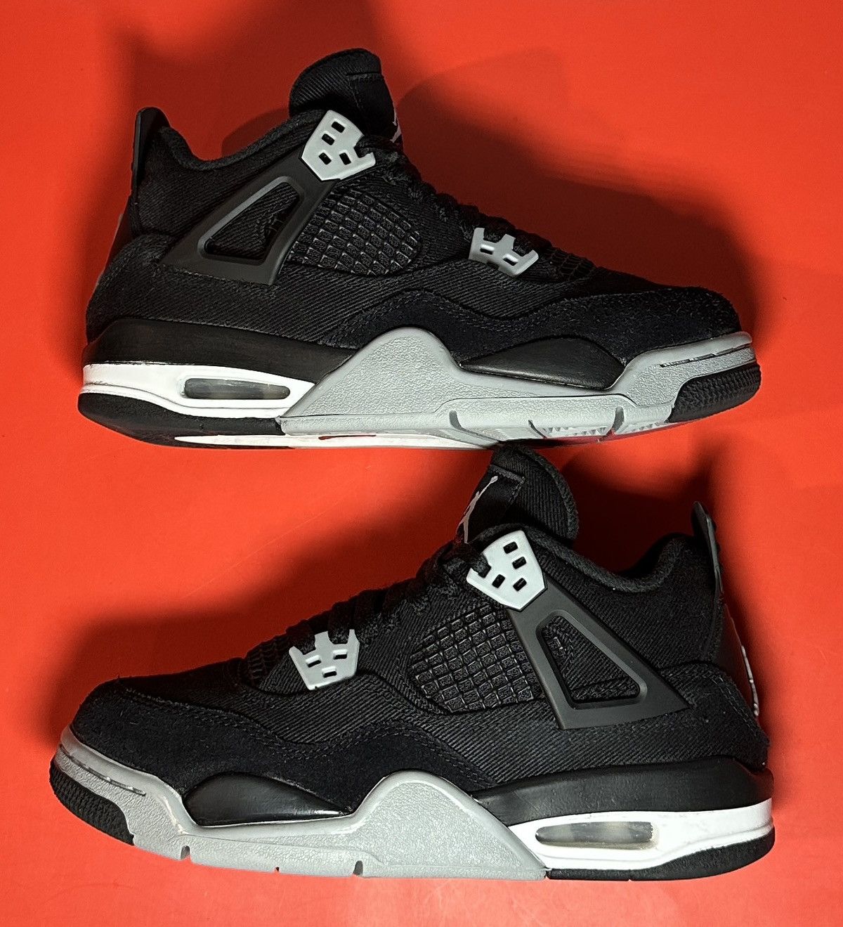 Jordan Brand Size 5 (GS) - Jordan 4 Retro SE Black Canvas Size US 5 / EU 37 - 2 Thumbnail