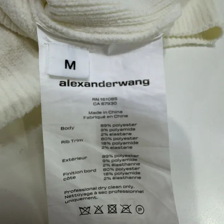 Alexander Wang Alexander Wang SS24 Ribbed Short Sleeve Knit Top - Size M / US 6-8 / IT 42-44 - 5 Thumbnail