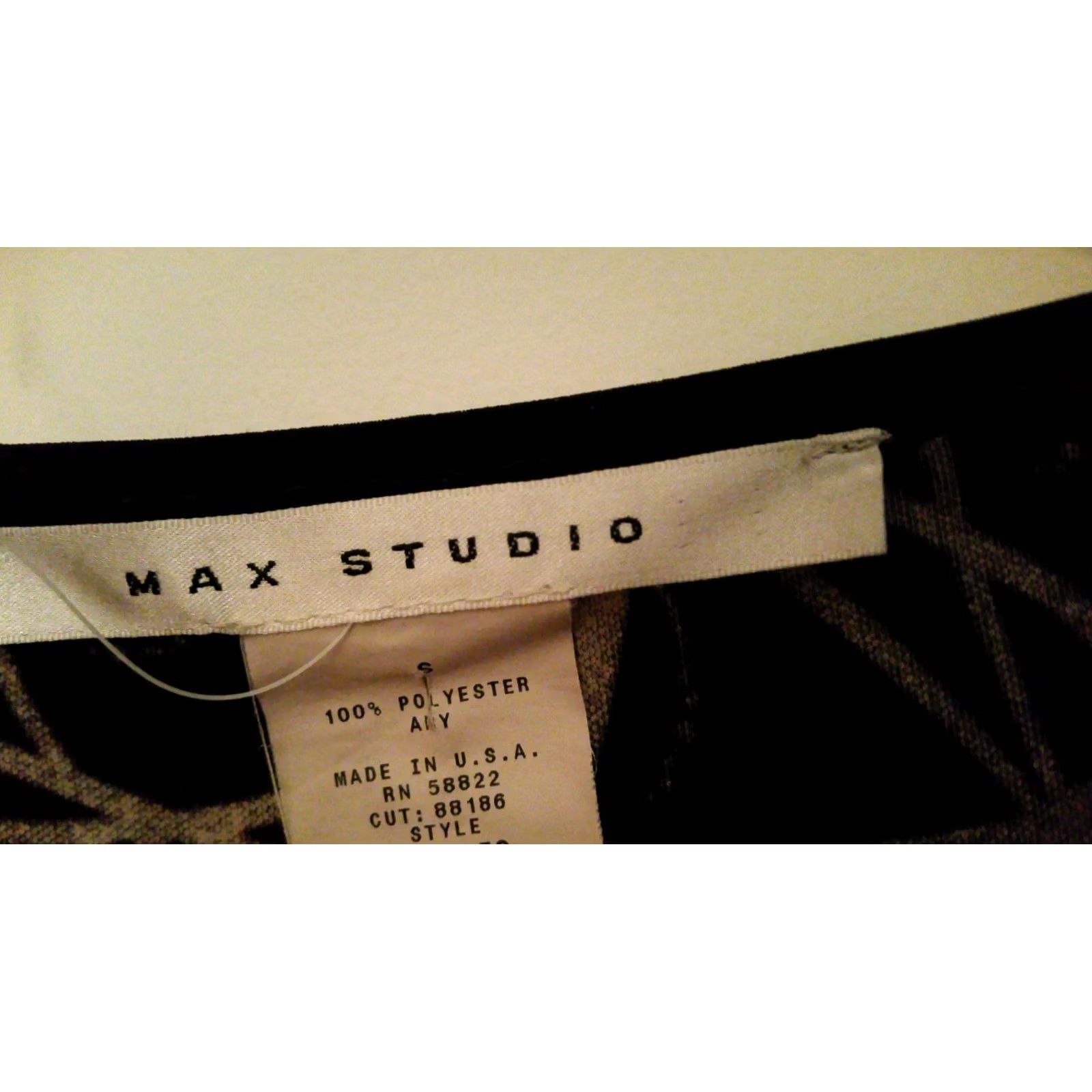 Vintage Max Studio Dress Black S Small Womens Size S / US 4 / IT 40 - 3 Thumbnail