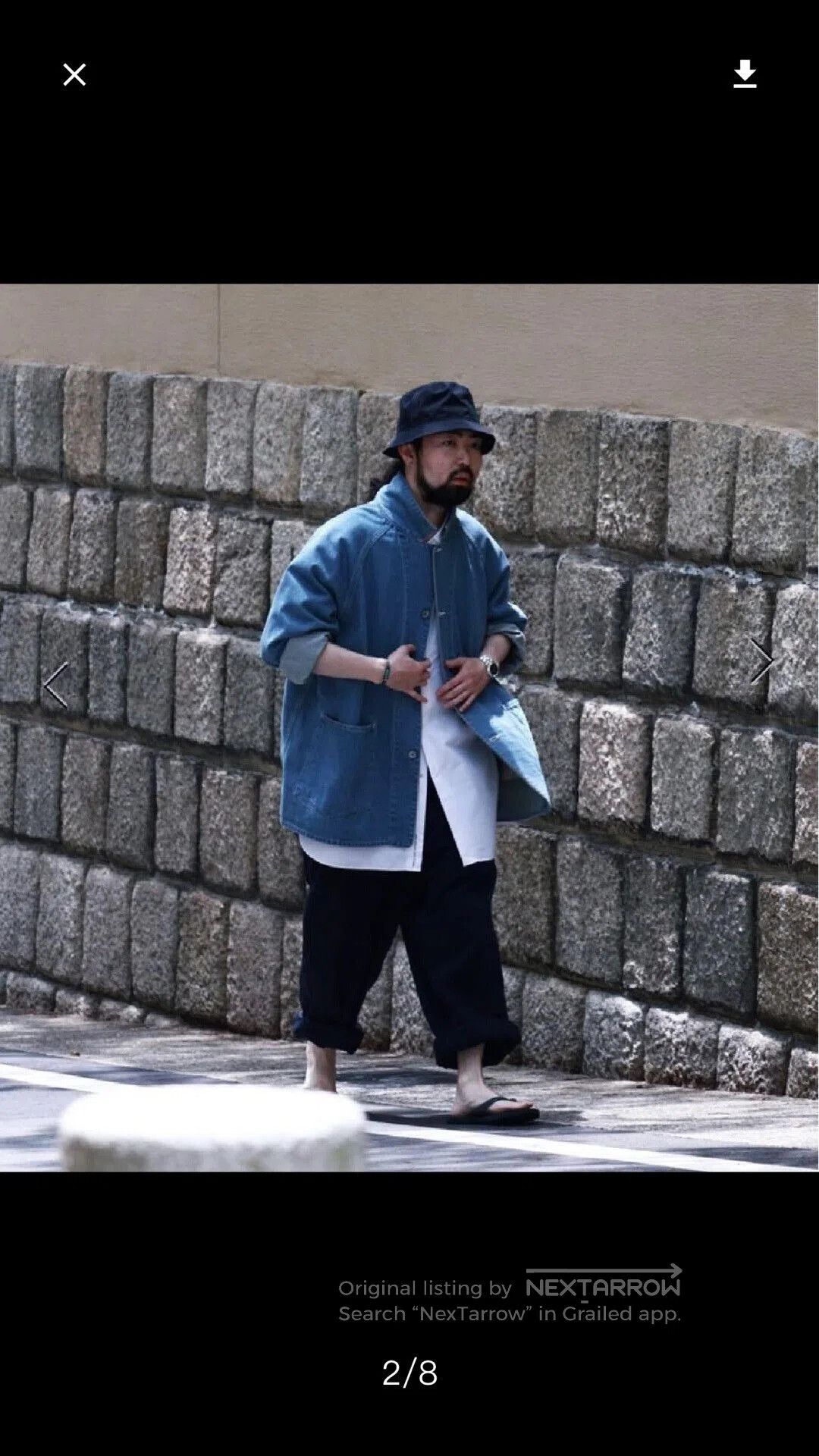 Nanamica Nanamica Indigo Bleach Denim Jacket. Size US L / EU 52-54 / 3 - 3 Thumbnail