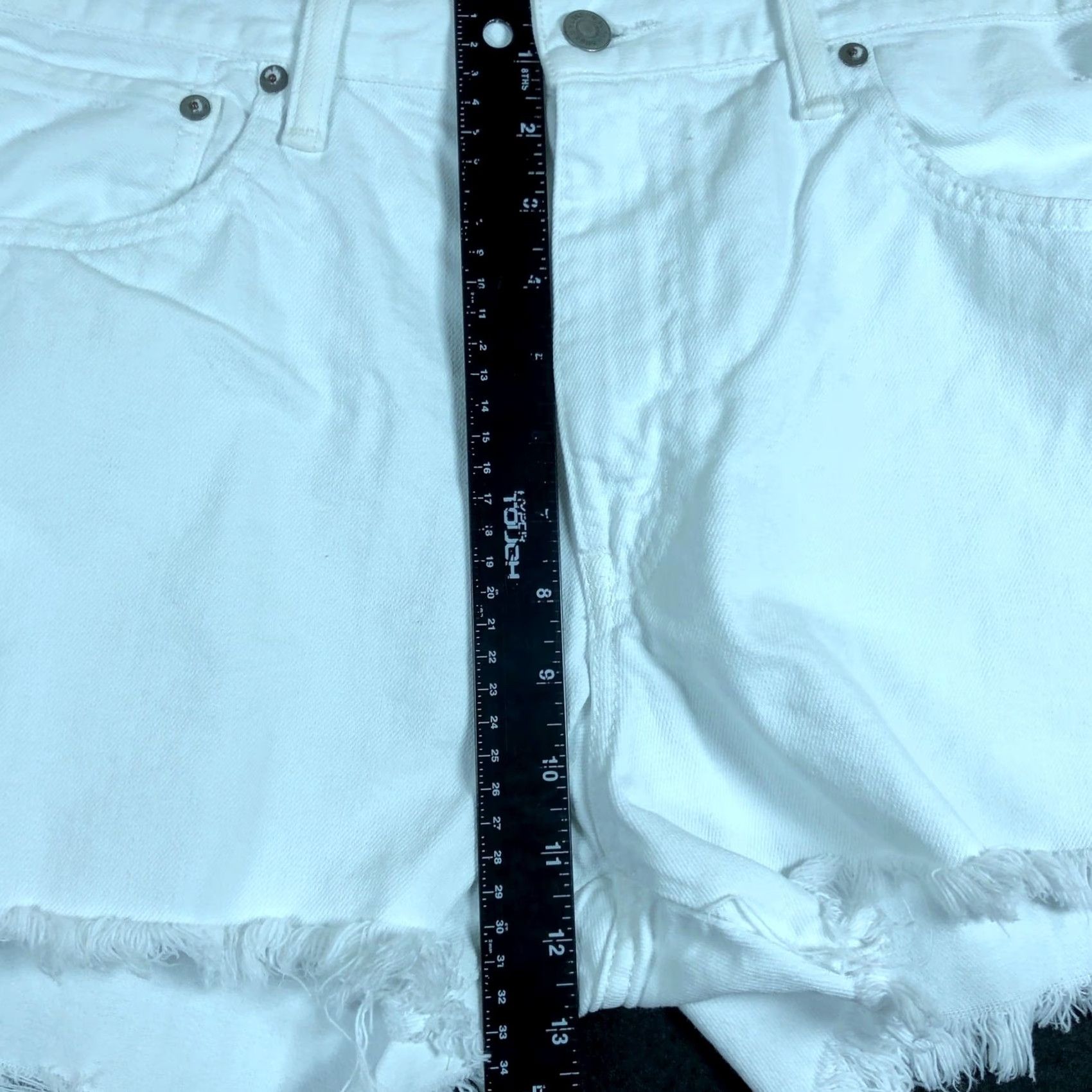 Polo Ralph Lauren Polo Ralph Lauren Womens Shorts Corrine White Denim 100% Cotton Cutoff 31 Size 24" / US 00 / IT 34 - 7 Thumbnail