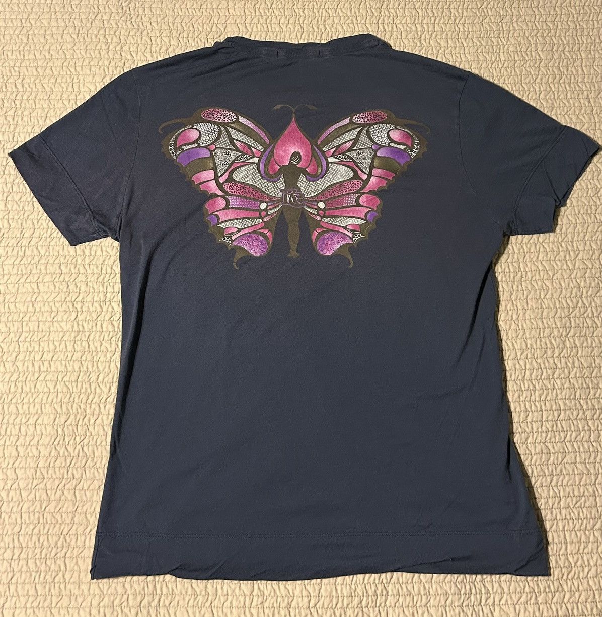 Roberto Cavalli × Vintage Spring 2007 Vintage Butterfly Print T Small Size US M / EU 48-50 / 2 - 5 Thumbnail