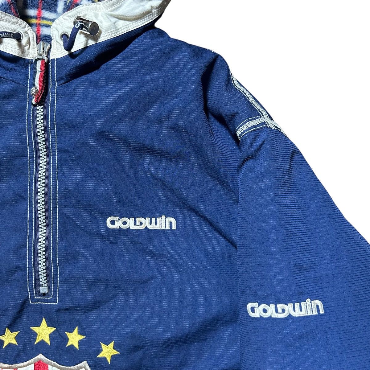 Goldwin Vintage Ellesse X Goldwin Bulldog Hoodie Down Jacket Size L / US 10 / IT 46 - 8 Thumbnail