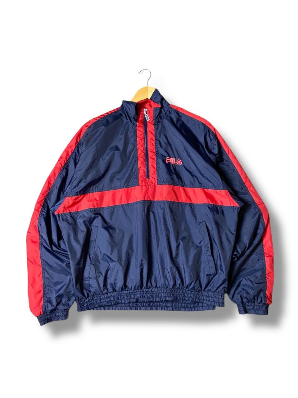 Fila × Vintage Vintage FILA Half Zipper Nylon Windbreaker (123) Size US M / EU 48-50 / 2 - 1 Thumbnail