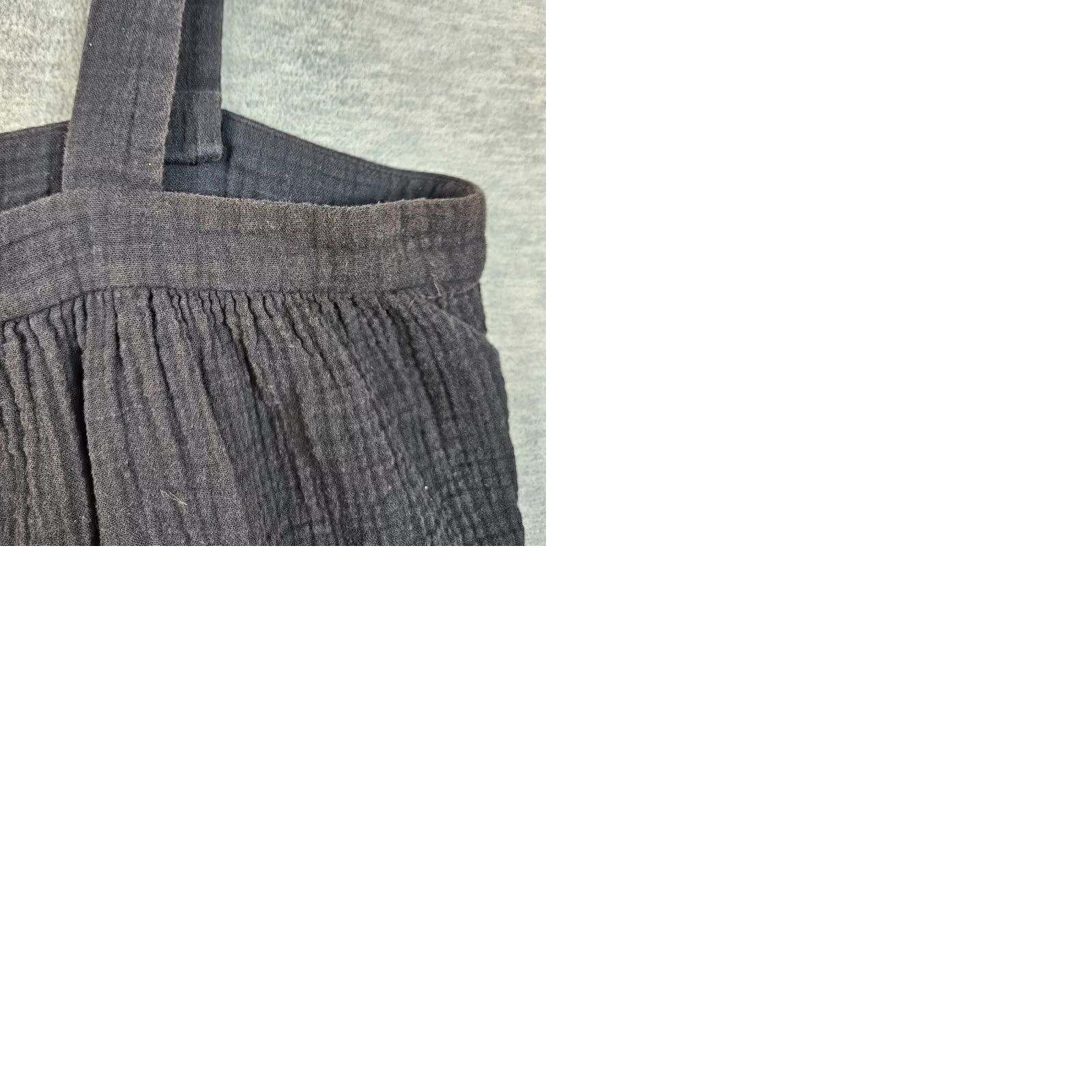 Vintage Jenni Kayne Button-Up Tank Top M Black Cotton Blend Sleeveless VINTAGE?? Size M / US 6-8 / IT 42-44 - 9 Thumbnail
