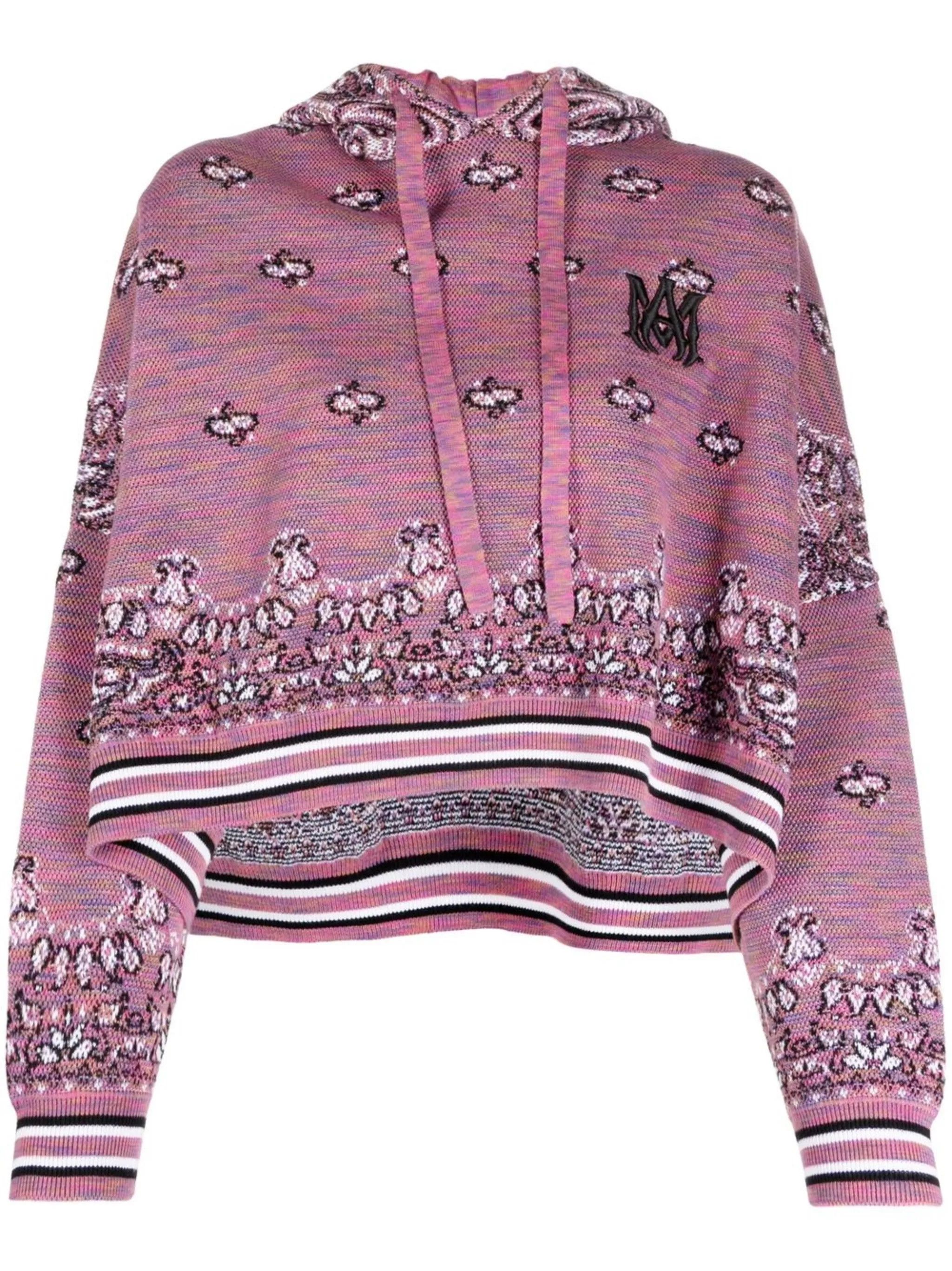 Amiri o1y0425 Hooded Sweater in Multicolor Size S / US 4 / IT 40 - 1 Thumbnail