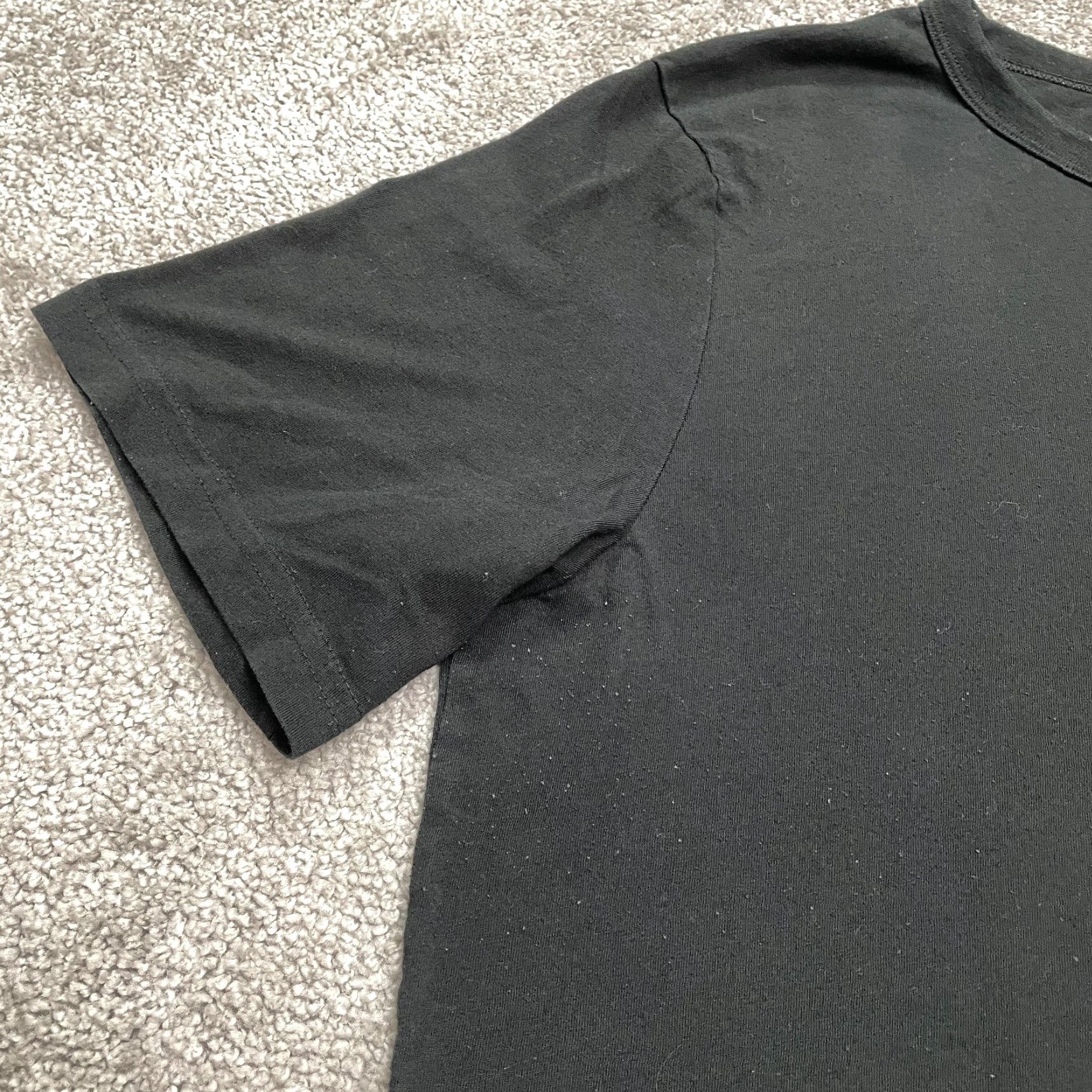 Perry Ellis Vintage Perry Ellis Men’s Black Cotton Blend Crew Neck T-Shirt XL Classic Short Sleeve Size US XL / EU 56 / 4 - 3 Thumbnail