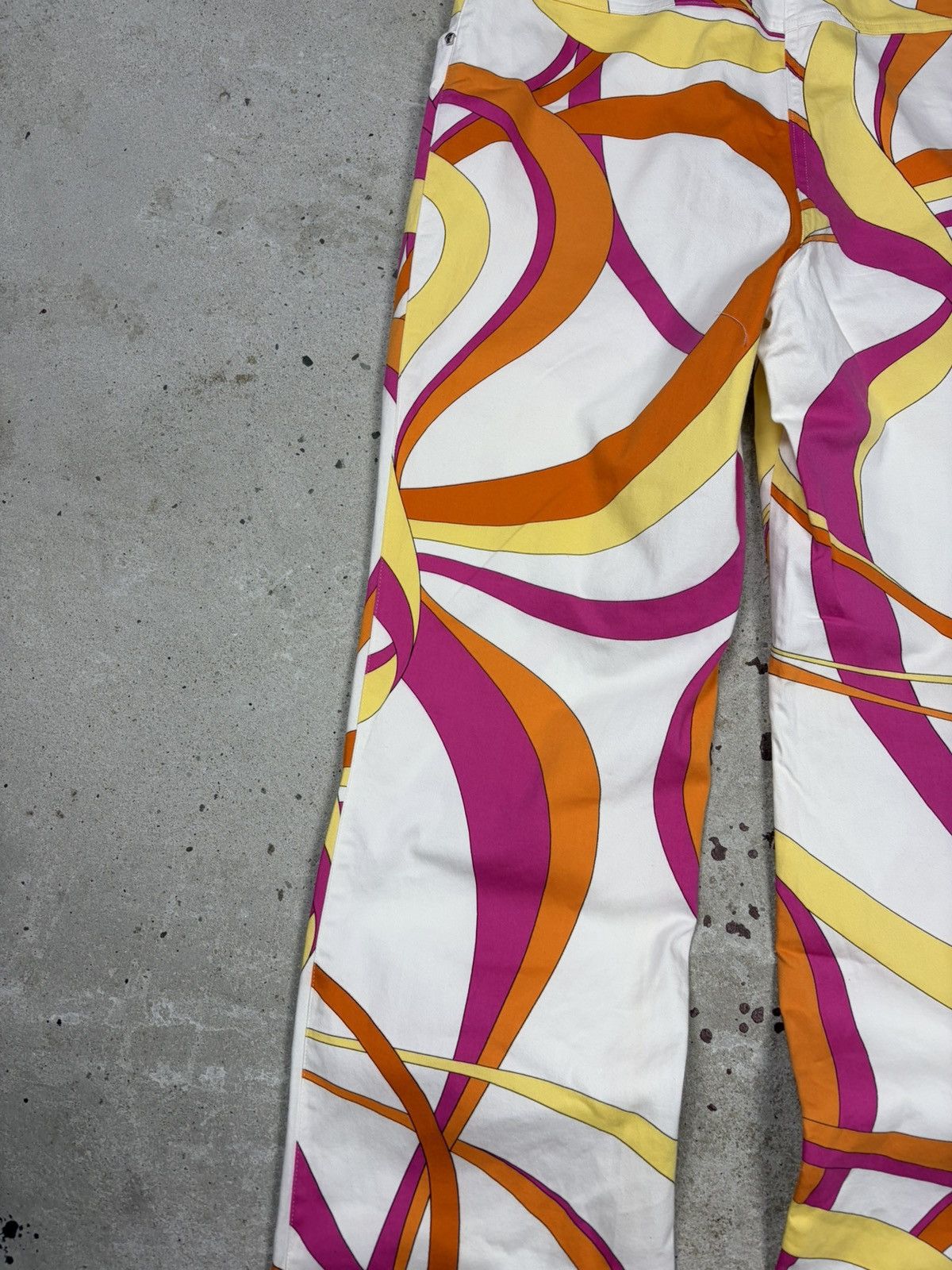 Versace Jeans Couture 2000s Versace Jeans Couture Abstract Print Multicolor Pants Size 29" - 16 Thumbnail