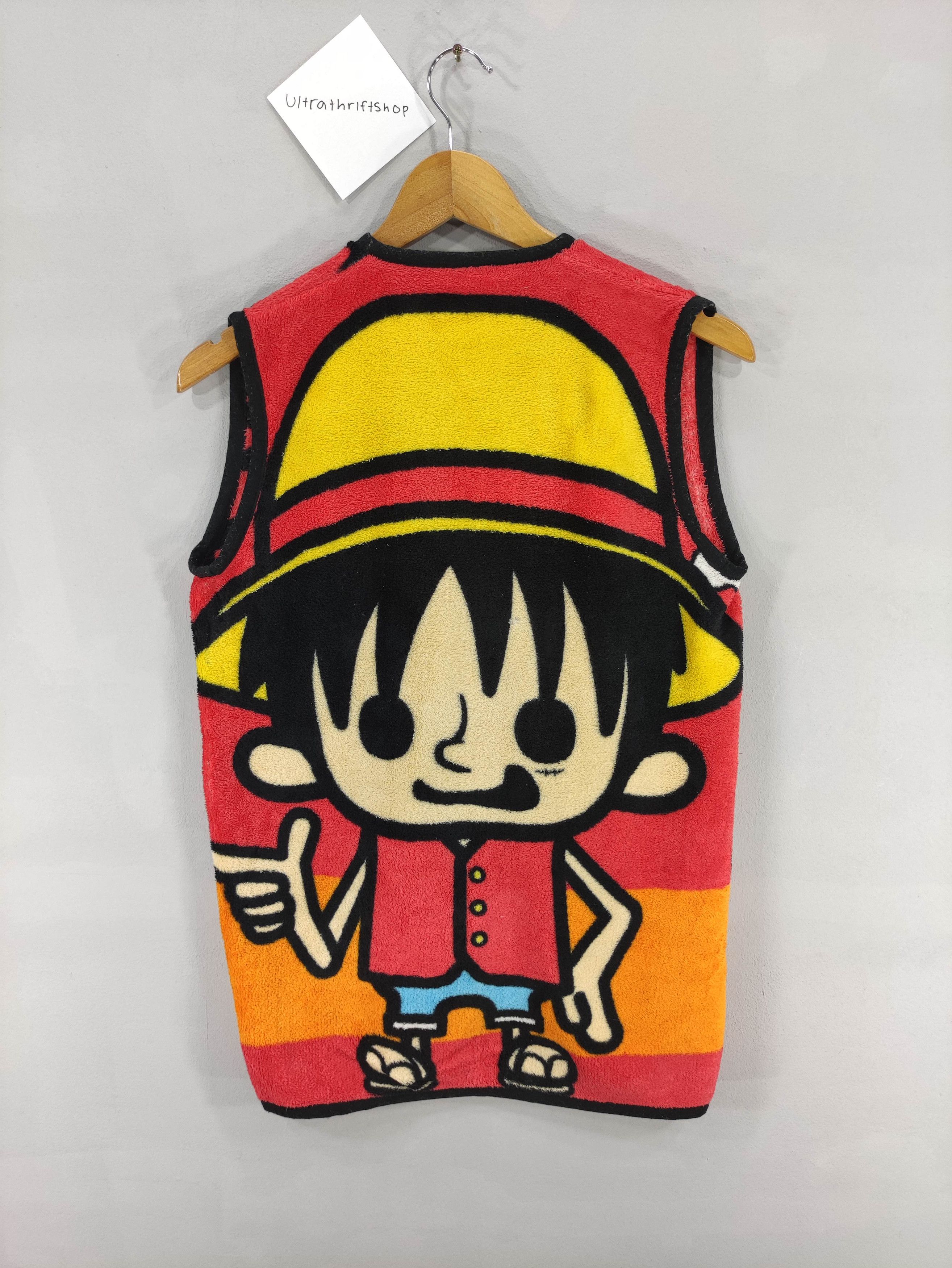 One Piece Vintage One Piece Full Print Zipper Vest Fleece Size US S / EU 44-46 / 1 - 7 Thumbnail