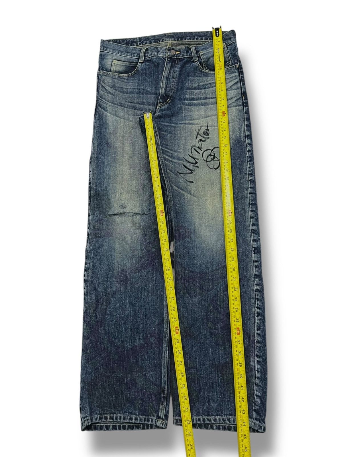 Art Comes First Vintage OZONE ROCKS Grafitti Art. Japan Rebirth Denim W35 Size US 35 - 16 Thumbnail