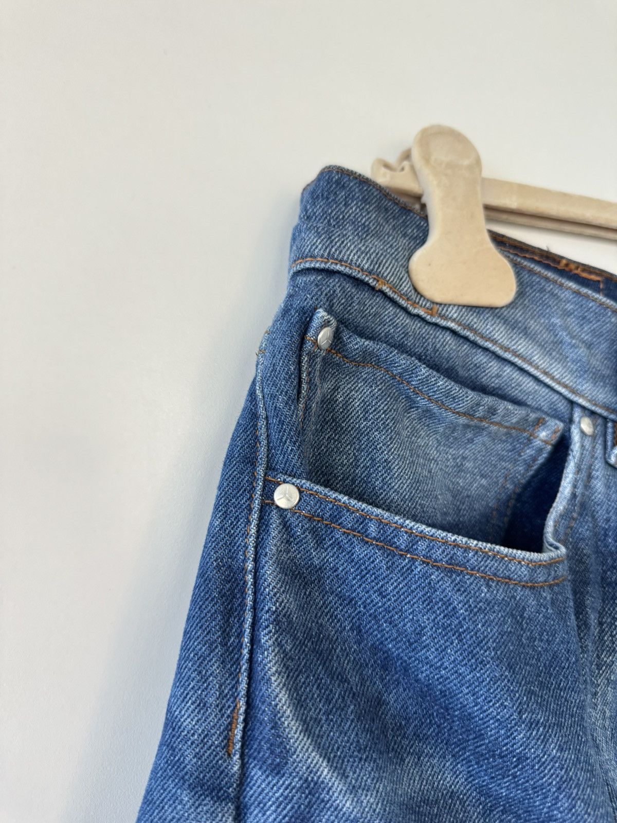 Y/Project SS22 SSENSE Navy Acid Wash Wire Jeans 36 Size US 36 / EU 52 - 3 Thumbnail