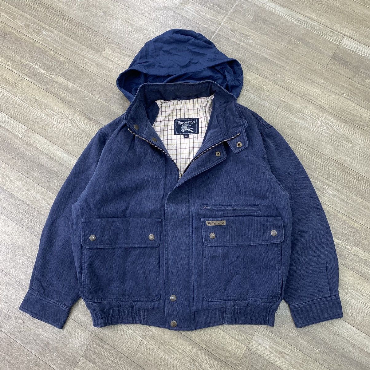 Burberry Vintage Burberrys London Plaid Parka Canvas Jacket Luxury Size US M / EU 48-50 / 2 - 2 Thumbnail