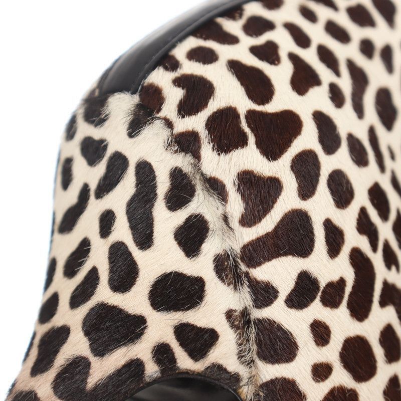 Gucci Gucci Brown Leopard Print Mid Calf Boots - Size US 7.5 / EU 40-41 - 7 Thumbnail