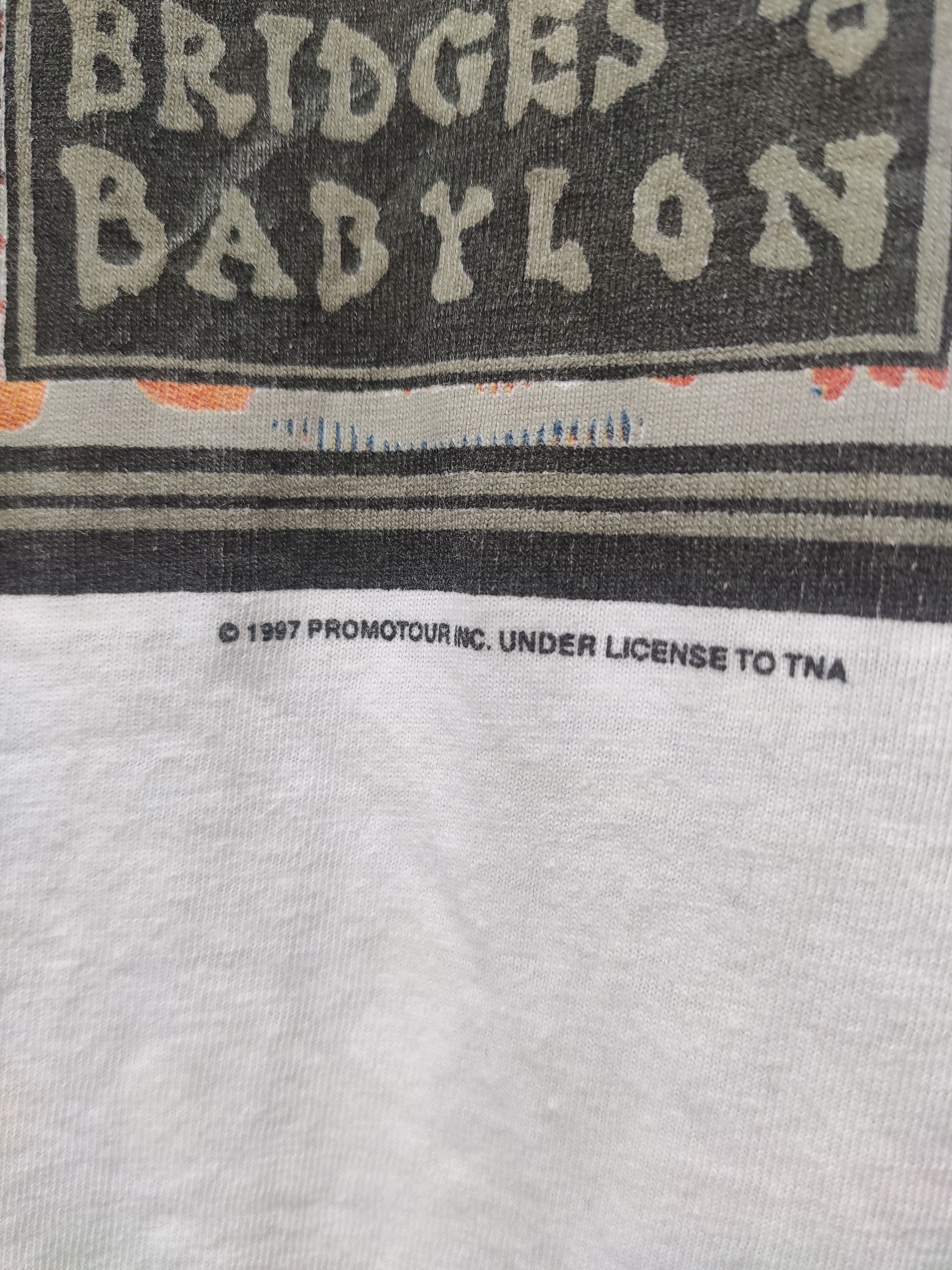Band Tees × The Rolling Stones × Vintage The Rolling Stones 1997 Bridges To Babylon, Blue Thunder Size US XL / EU 56 / 4 - 3 Thumbnail
