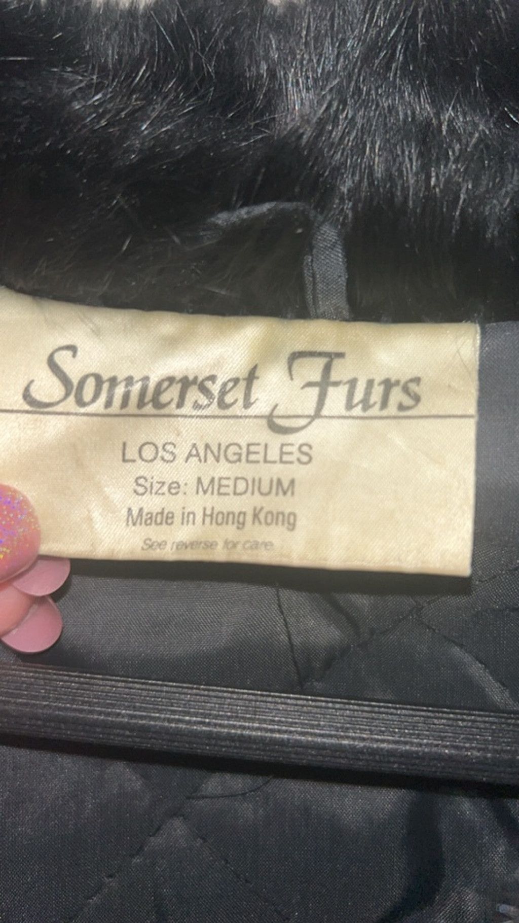 Other Women's Vintage Somerset Furs Black Rabbit Fur Coat M Size M / US 6-8 / IT 42-44 - 9 Thumbnail