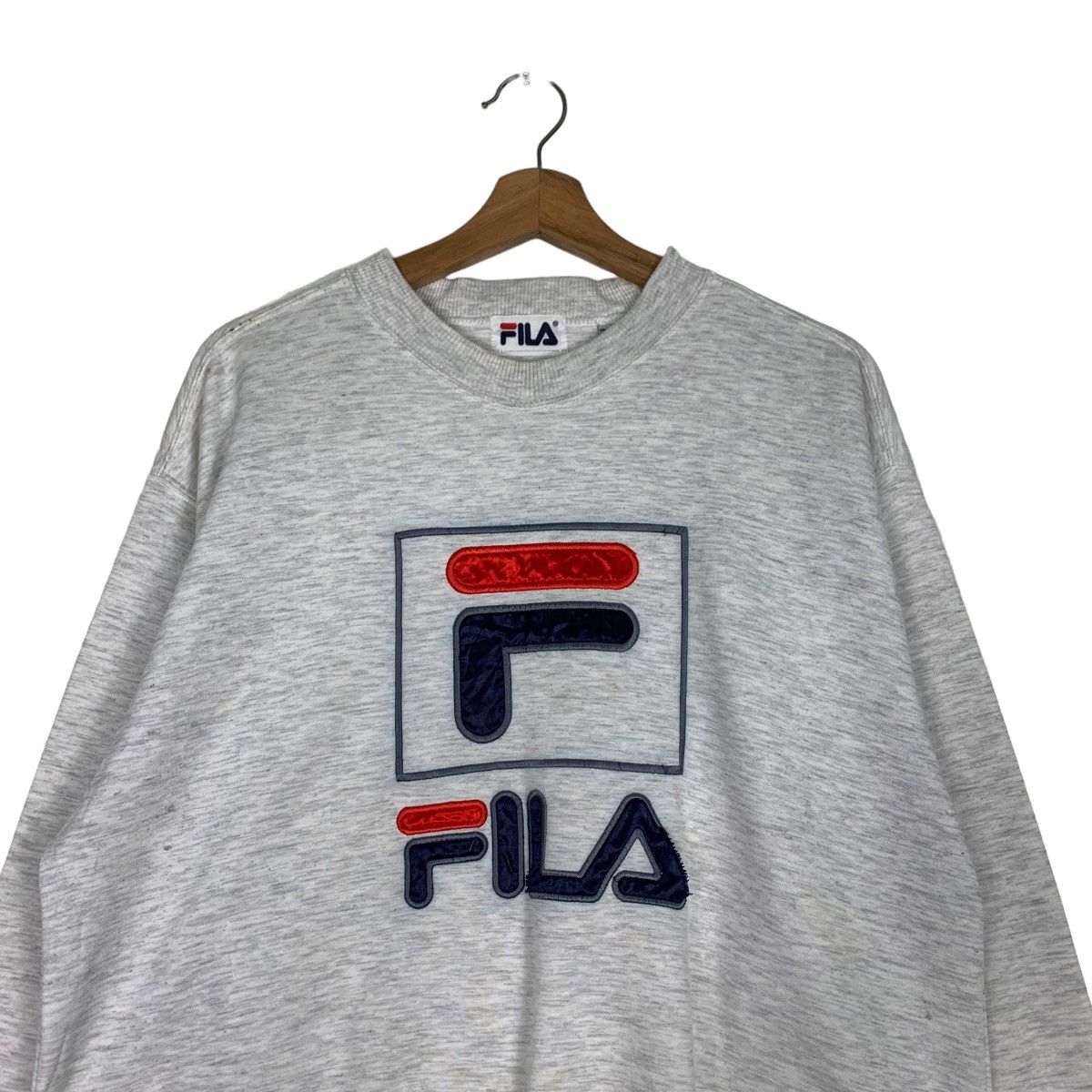 Fila FILA Big Logo Sweatshirt #0509-C23 Size US L / EU 52-54 / 3 - 2 Thumbnail