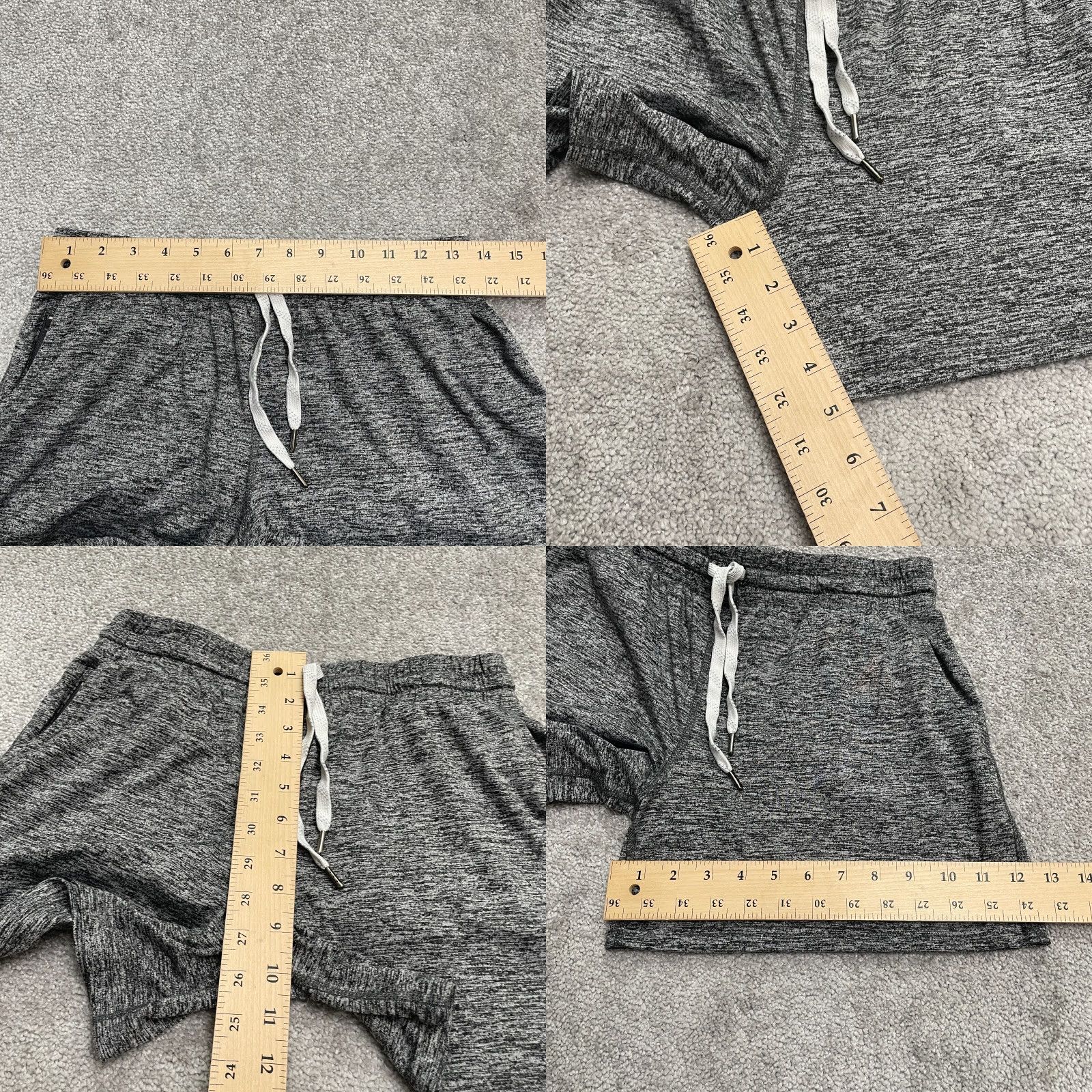 Vintage Pacific Trail Cozy Sweat Shorts Womens Small Heather Gray Elastic Pockets Sweat Shorts Size 28" / US 6 / IT 42 - 8 Thumbnail