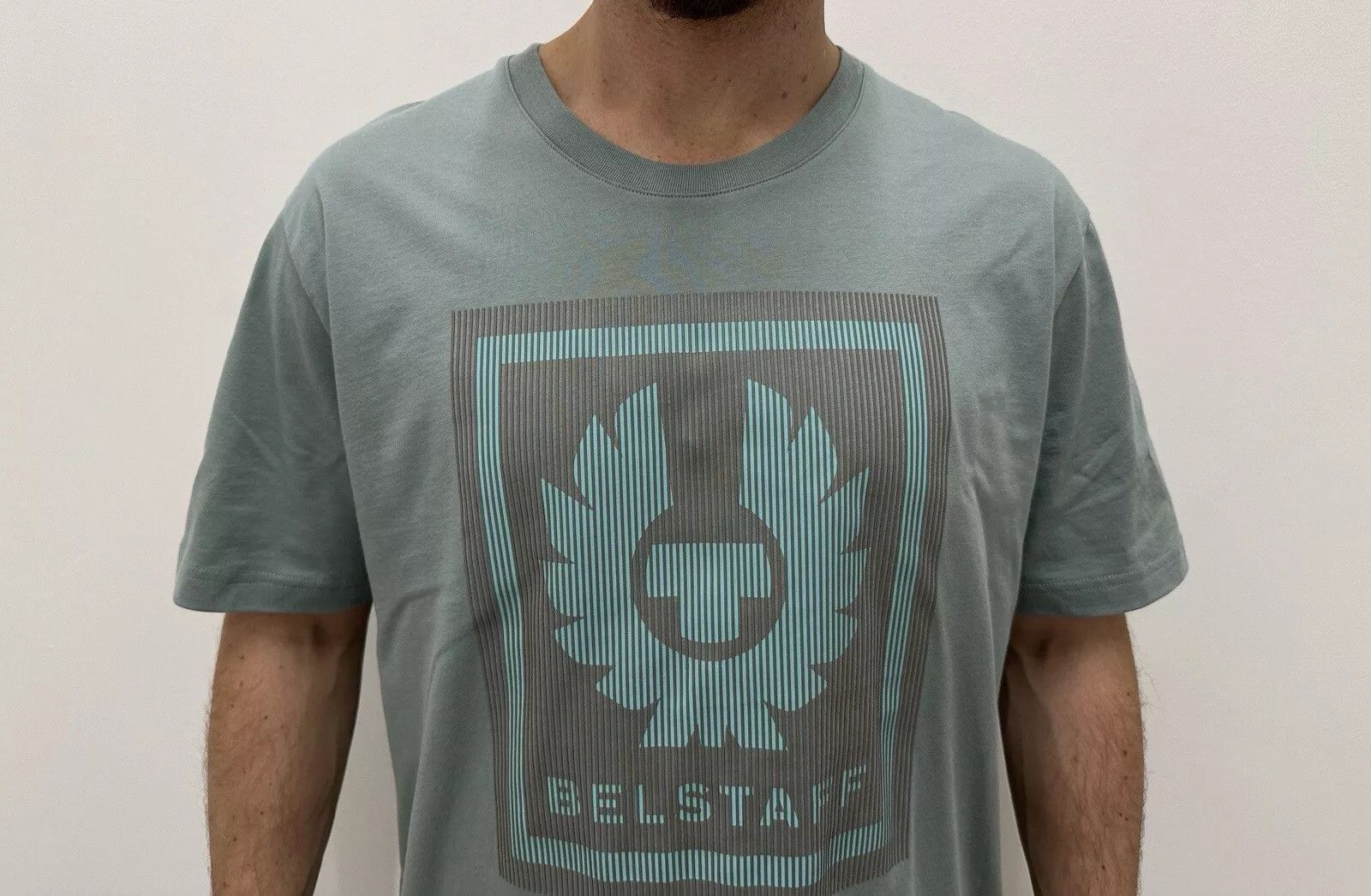 Belstaff Belstaff Big Logo T-Shirt Tee Short Sleeve Mint Size US XXL / EU 58 / 5 - 2 Thumbnail